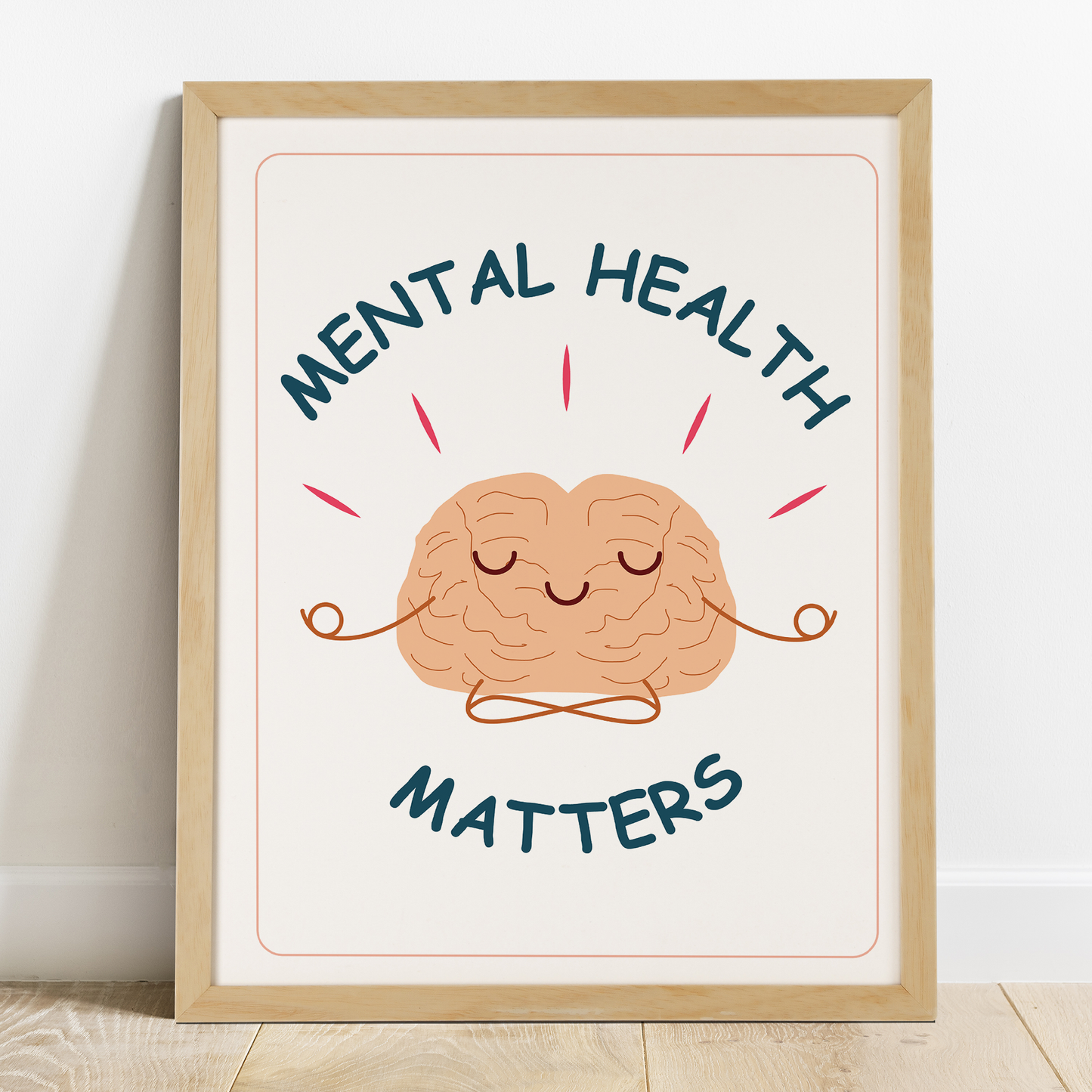 mental health matters peach color