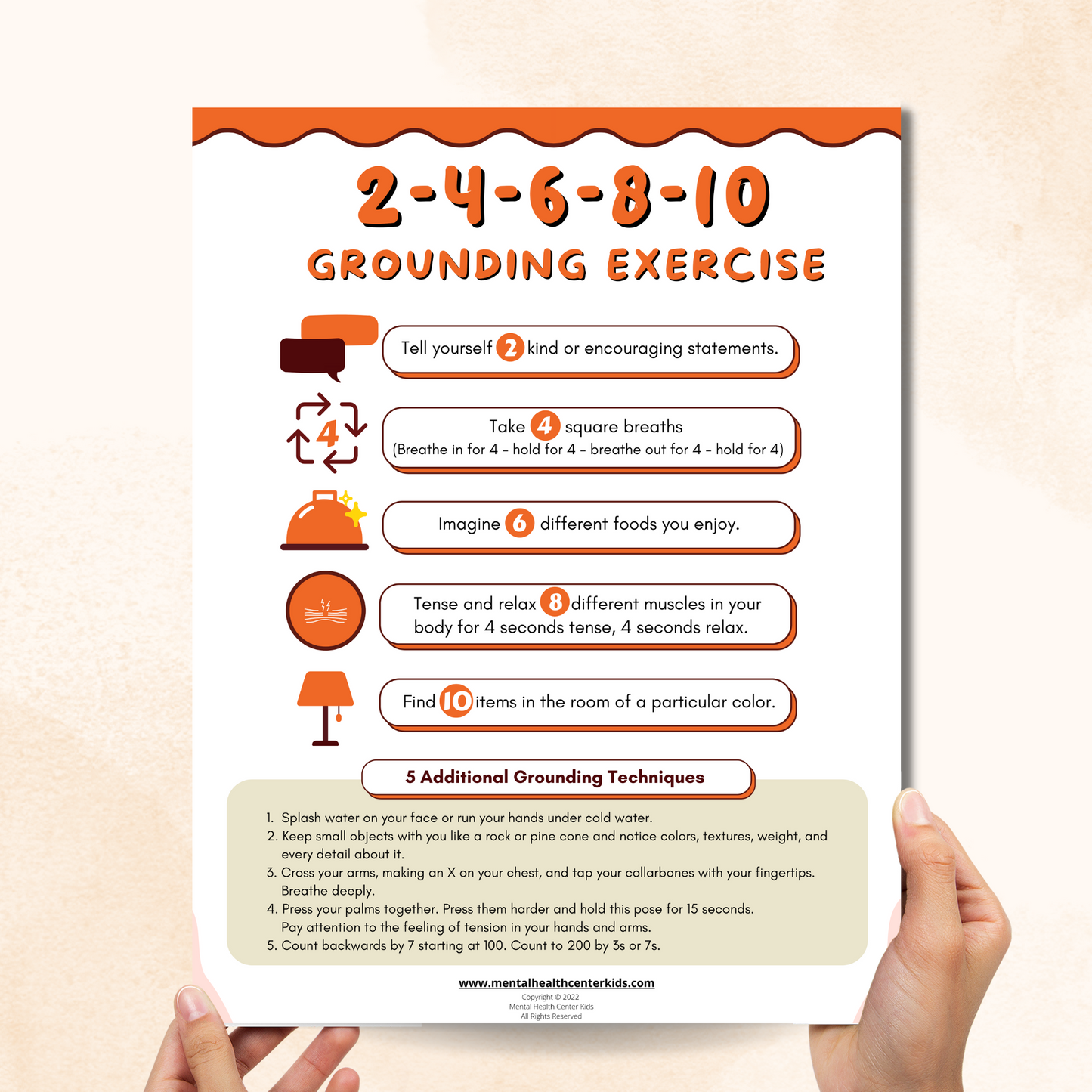 grounding exercises handout
