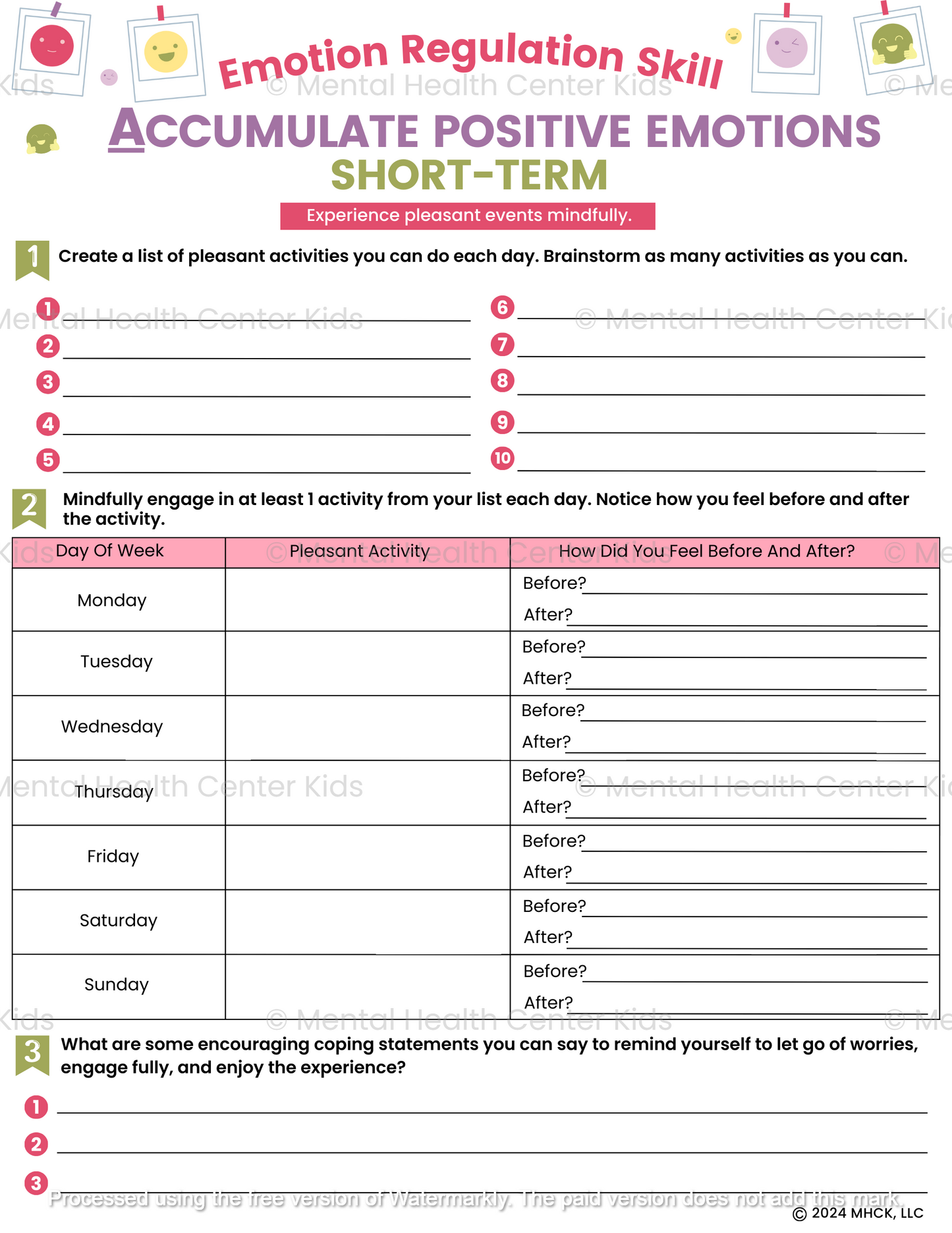 accumulate positive emotions short term