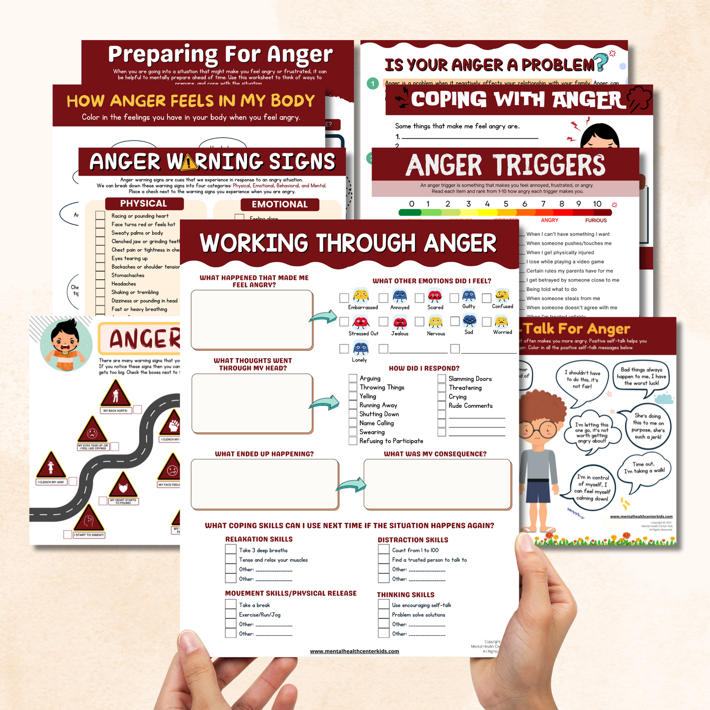 Anger Management Worksheets