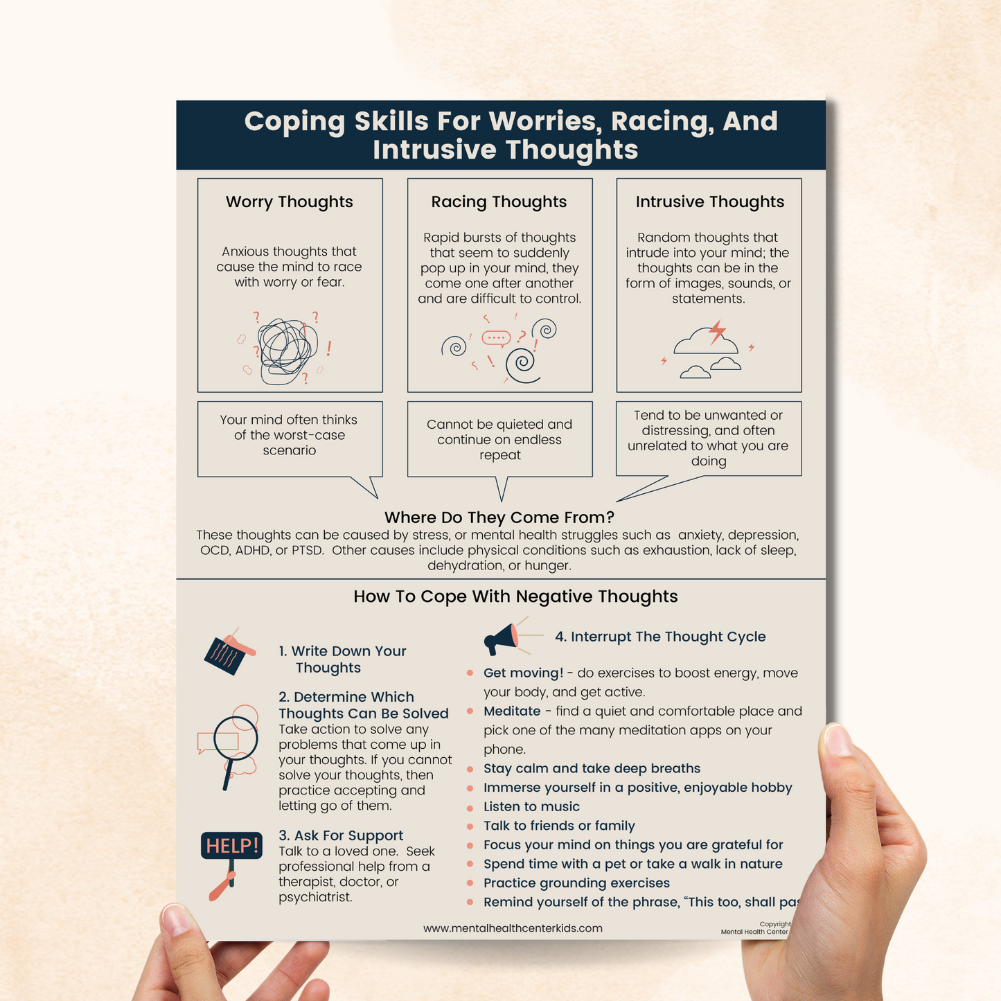 Coping Skills For Worries, Racing, And Intrusive Thoughts