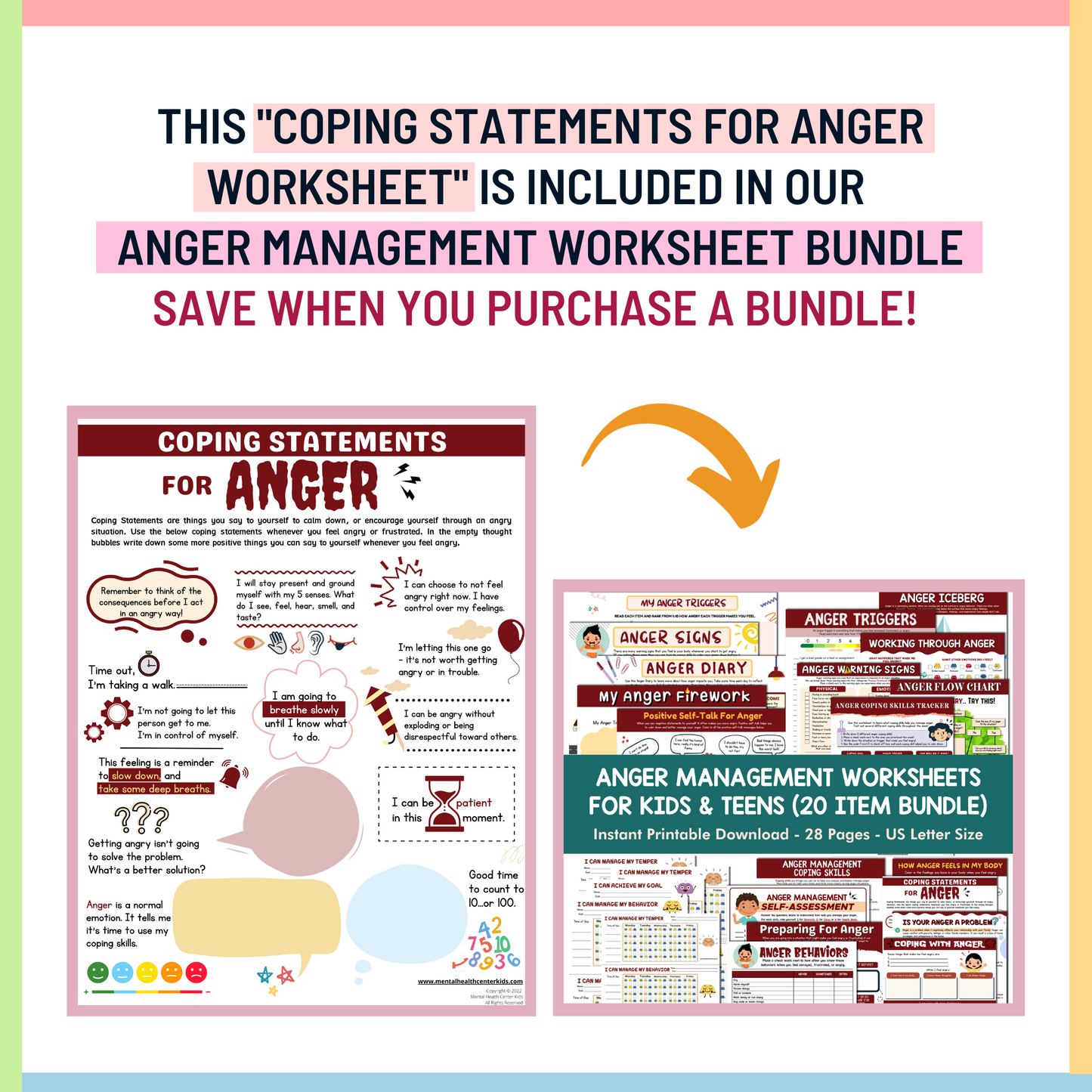 Coping Statements for Anger