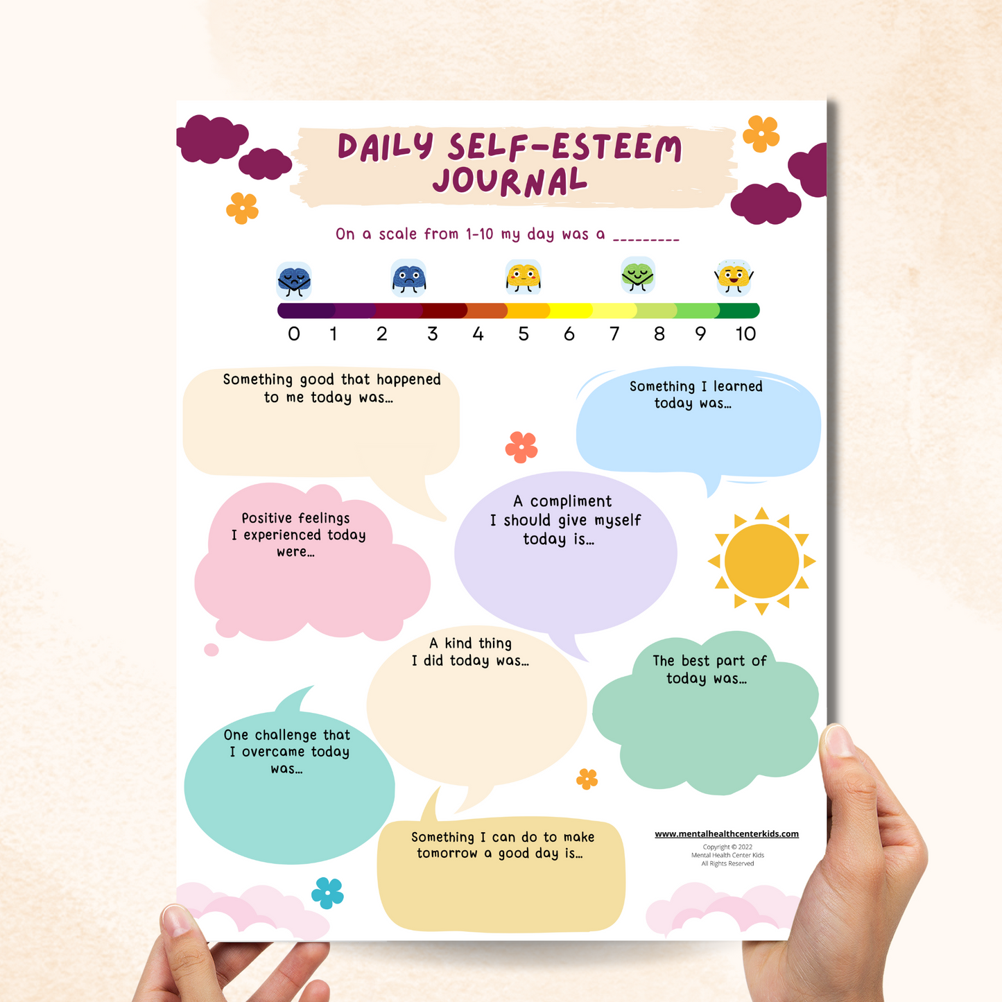 Daily Self-Esteem Journal for Kids
