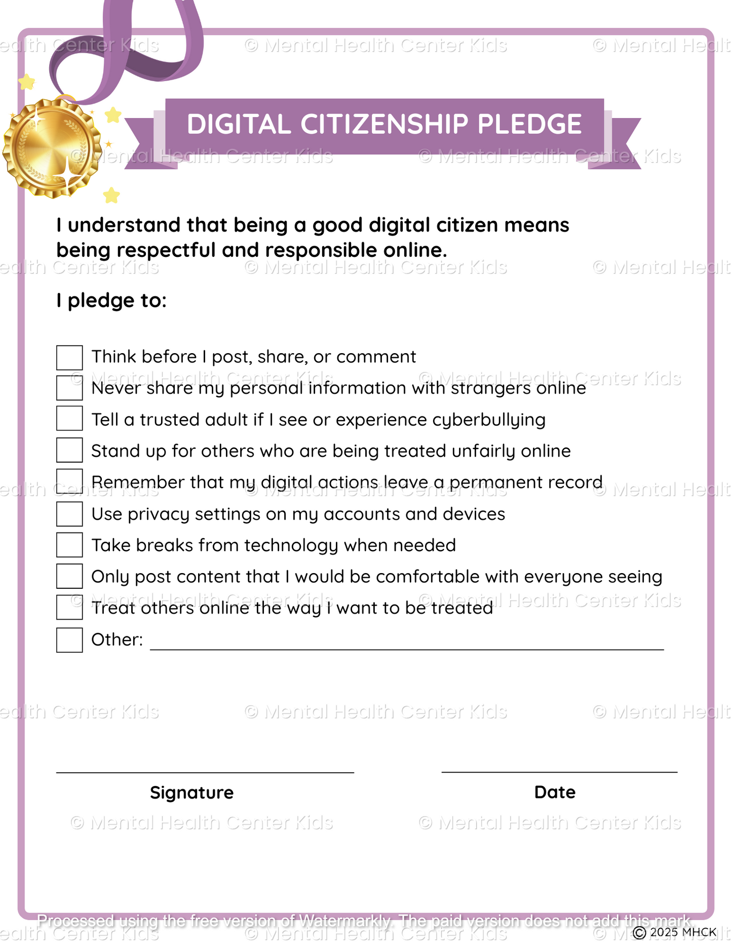 cyberbullying worksheets for high school