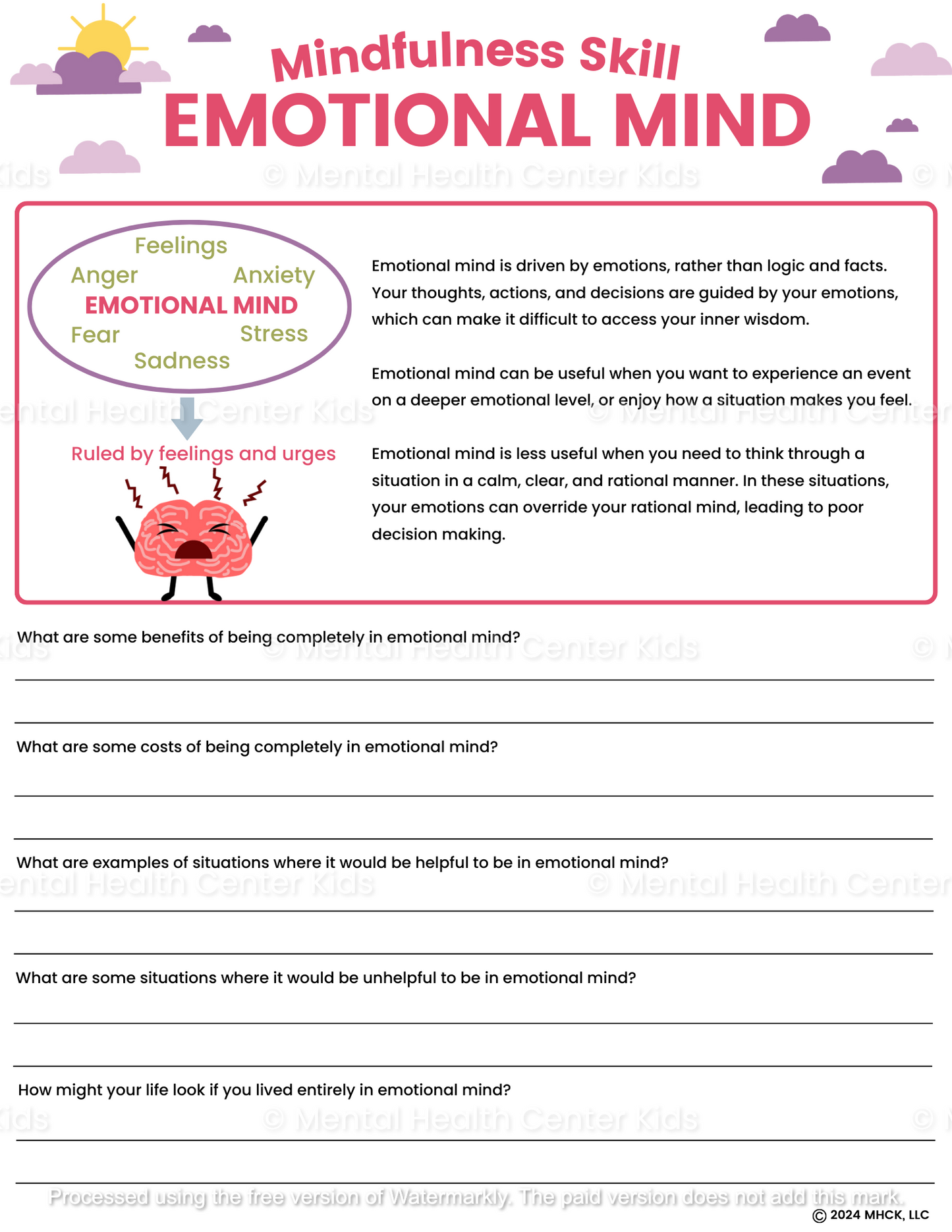 emotional mind dbt worksheet