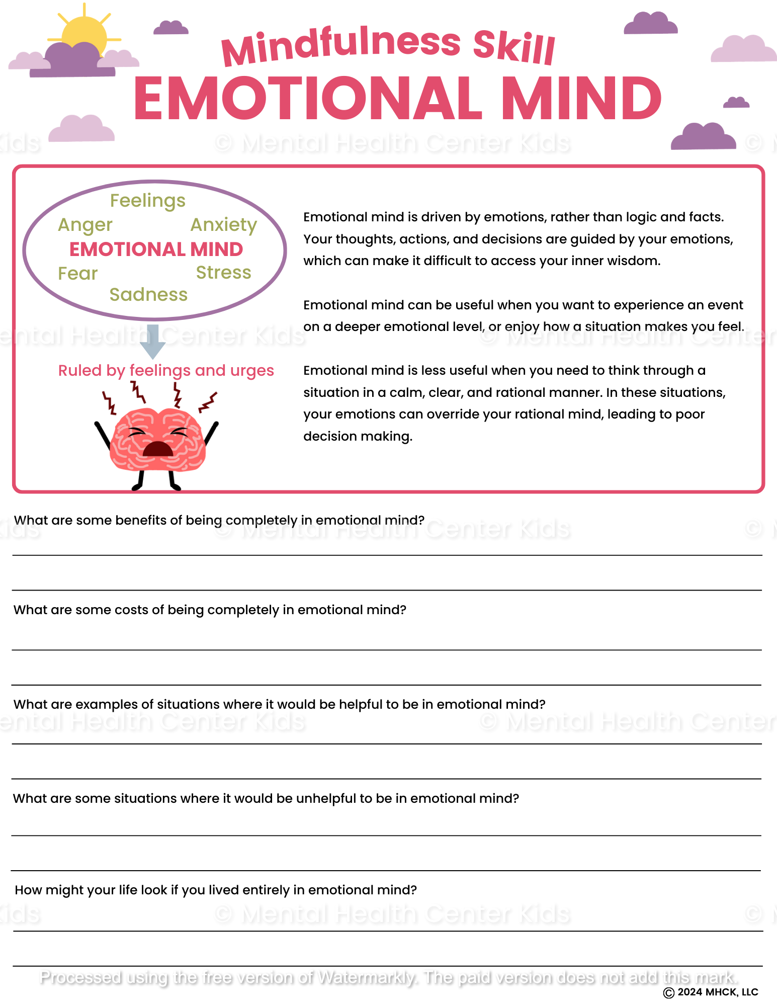 emotional mind dbt worksheet