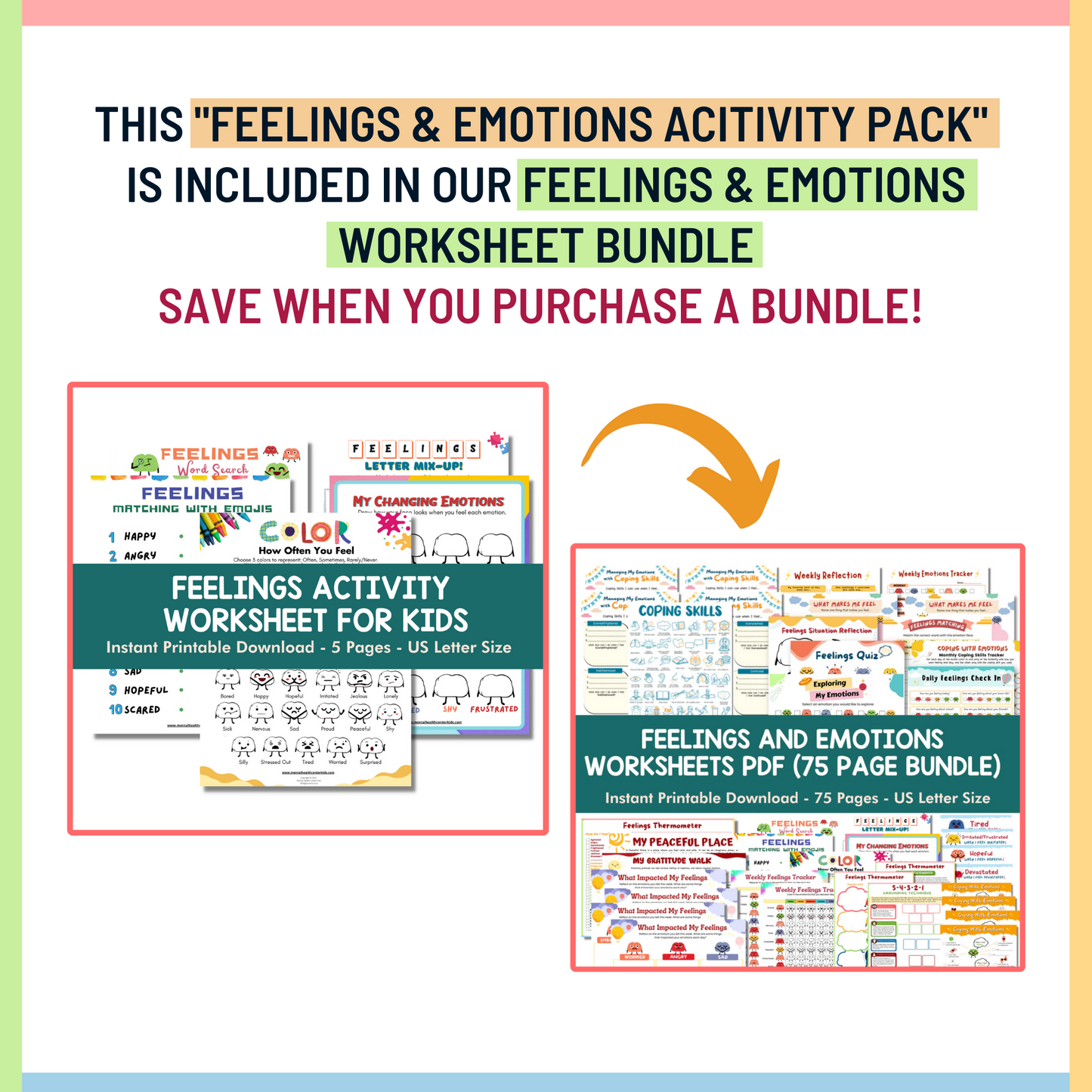 Feelings Activity Worksheets