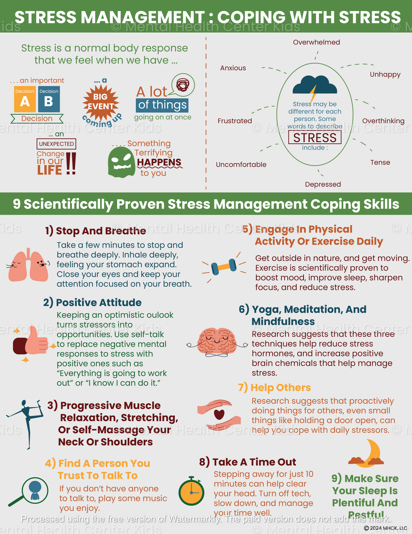 stress management coping with stress pdf handout