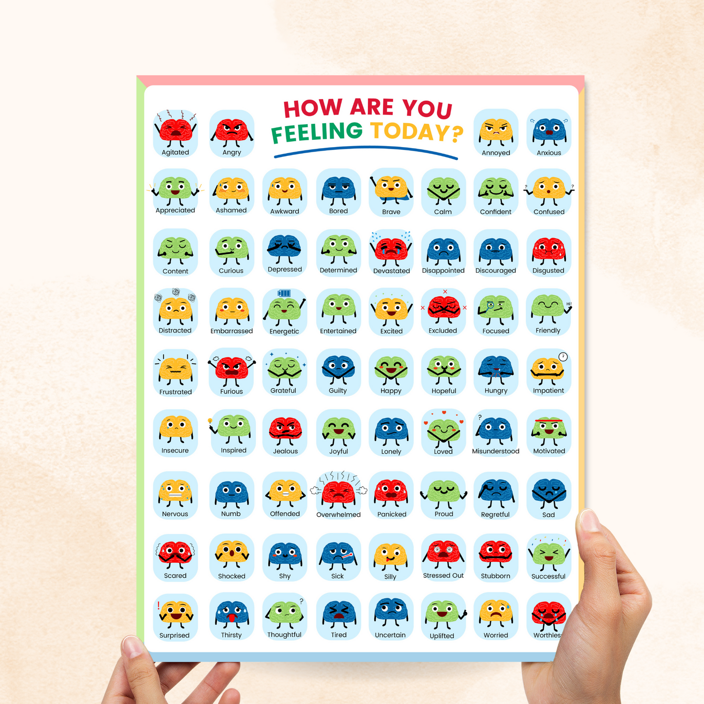 emoji feelings chart extra large