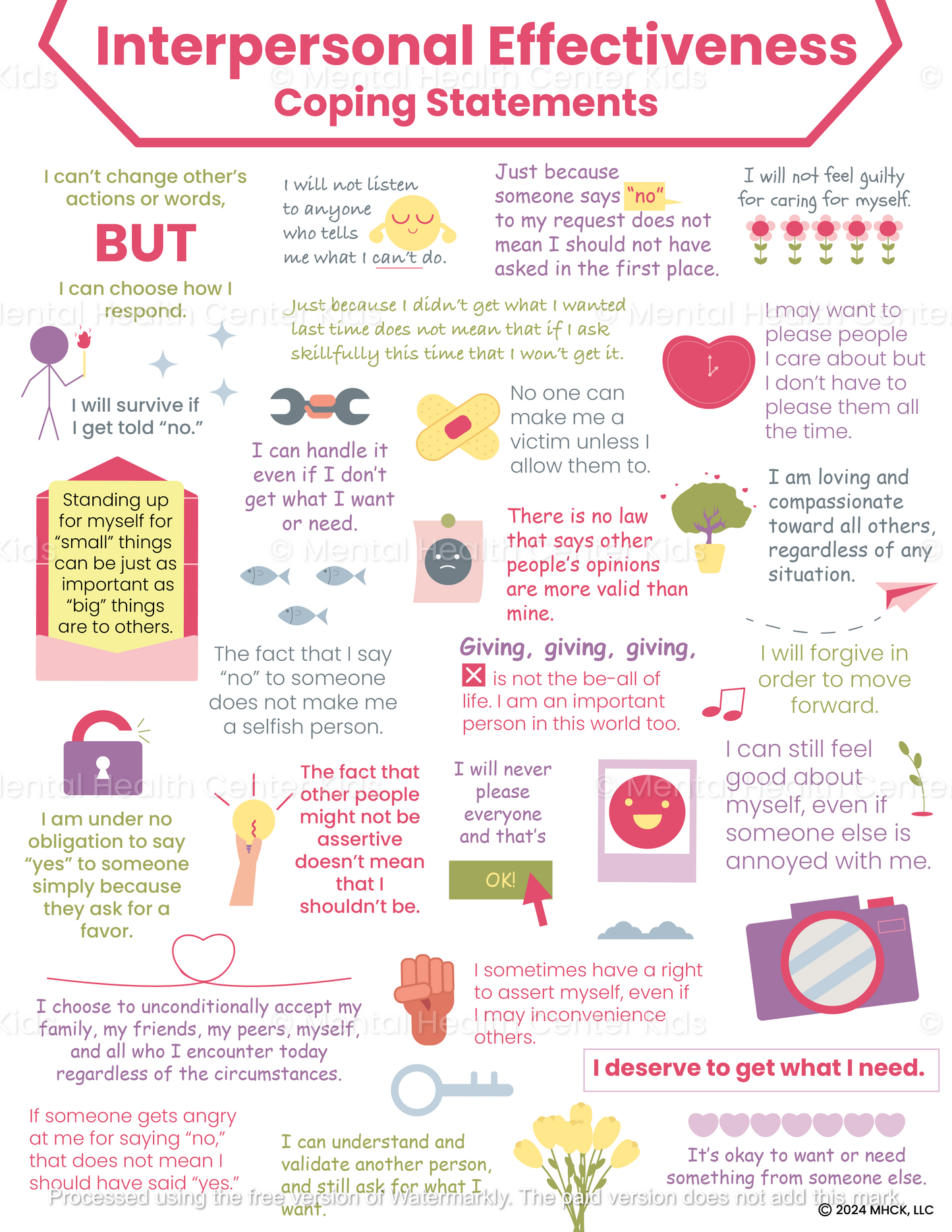 interpersonal effectiveness coping statements