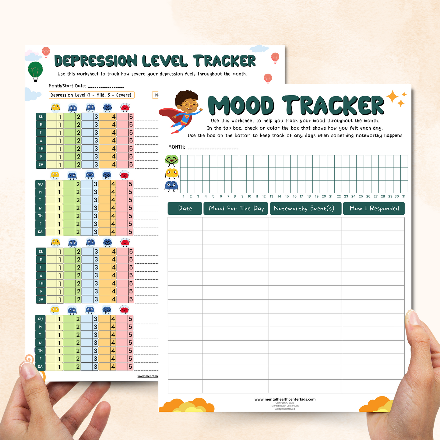 Mood Tracker Worksheet
