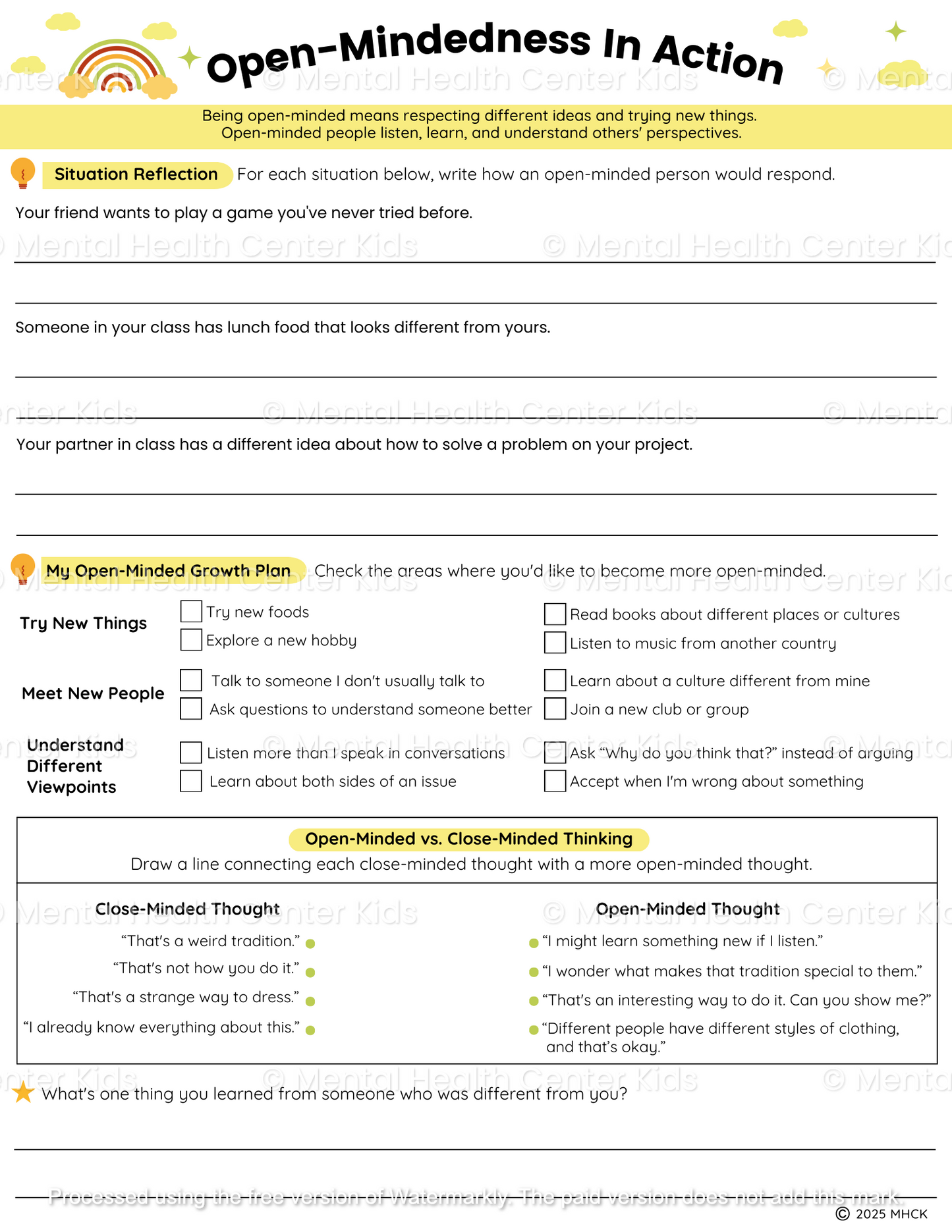 open minded thinking pdf