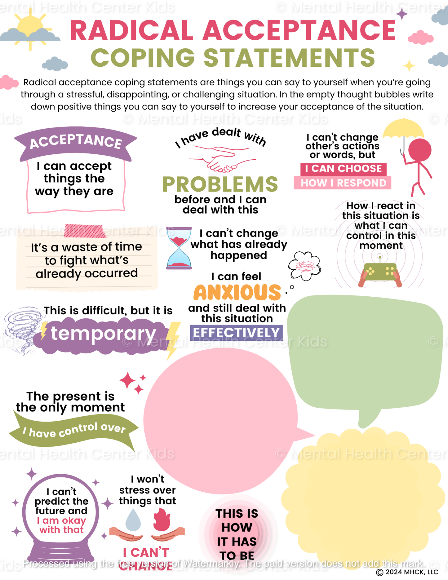 dbt radical acceptance coping statements worksheet