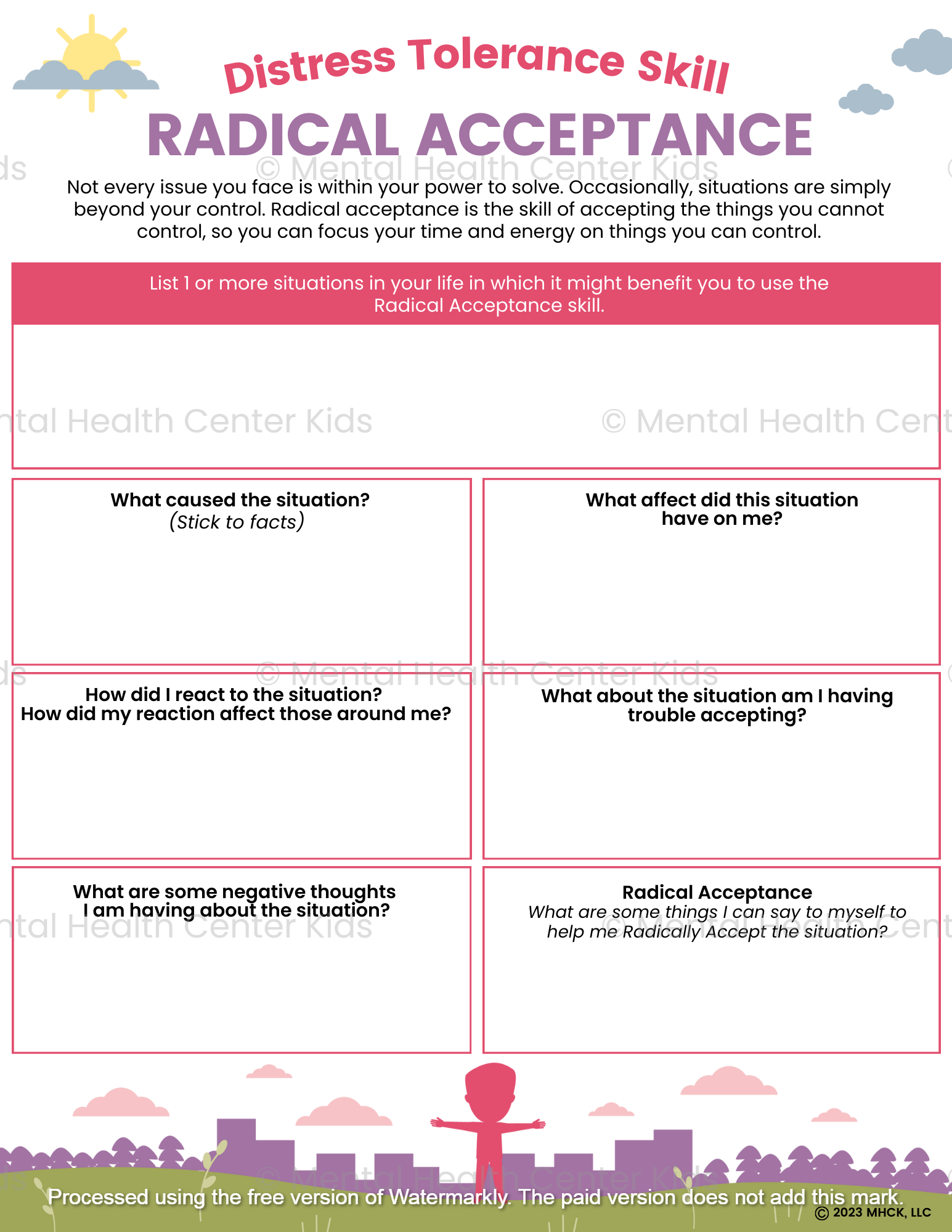 radical acceptance dbt worksheet