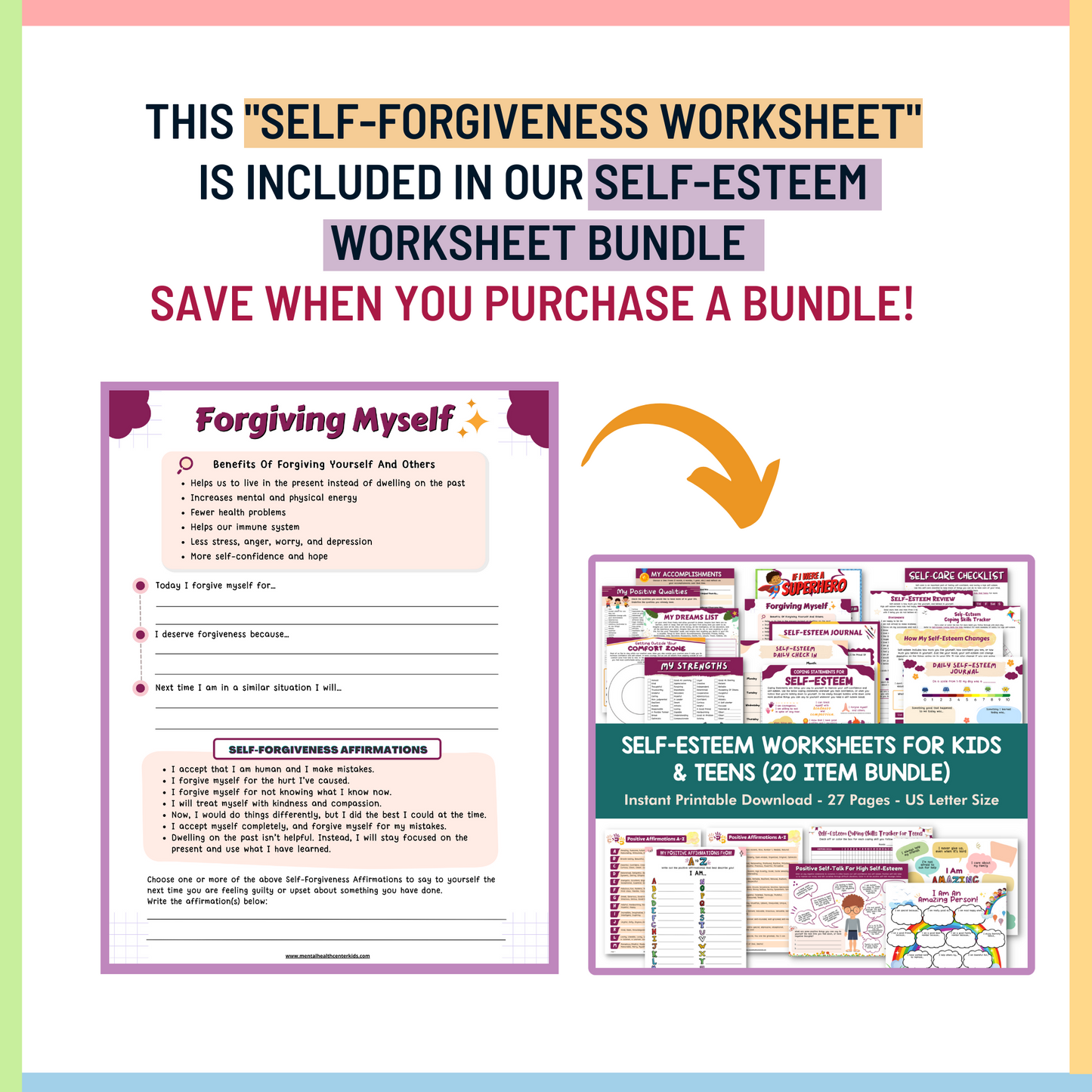 Self-Forgiveness Worksheet