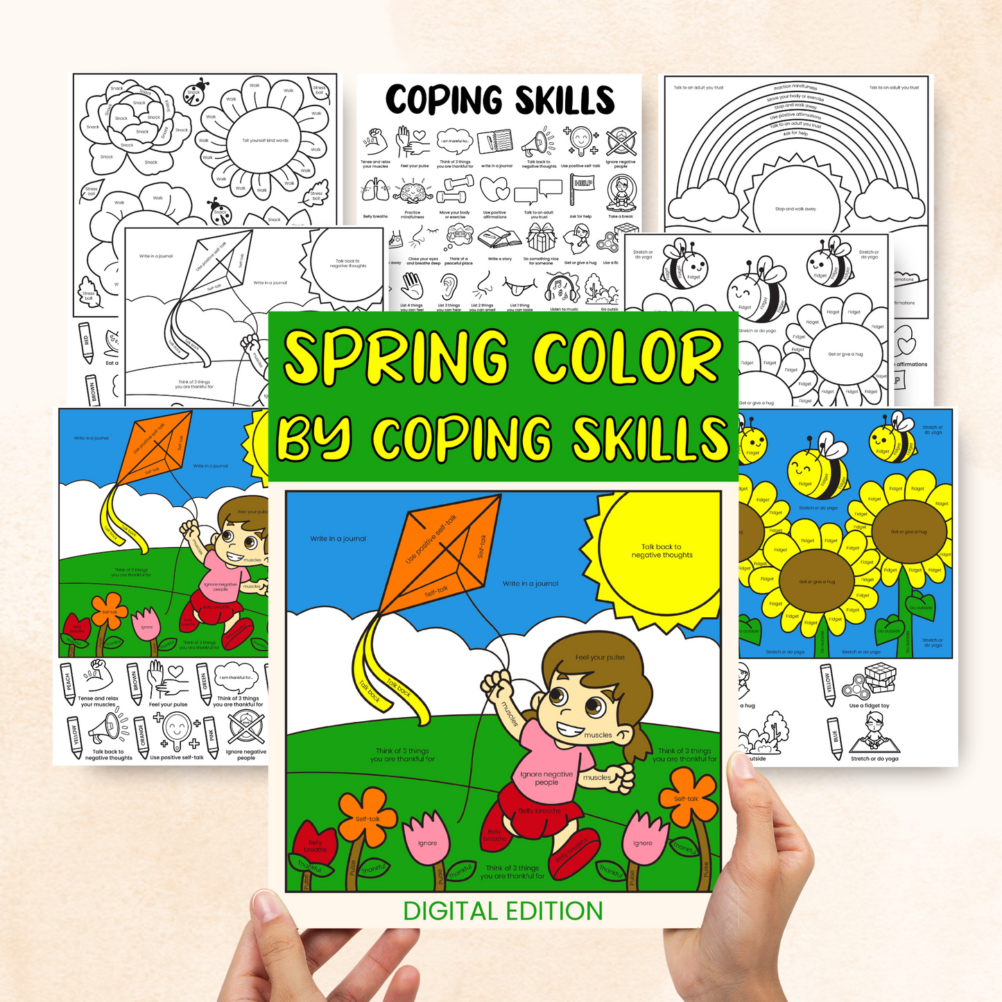 Spring Coloring Pages for Kids