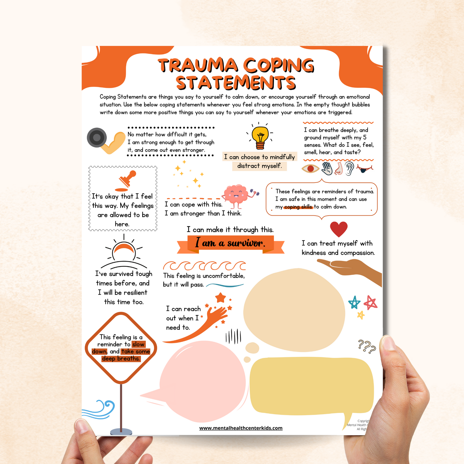 Trauma Coping Statements