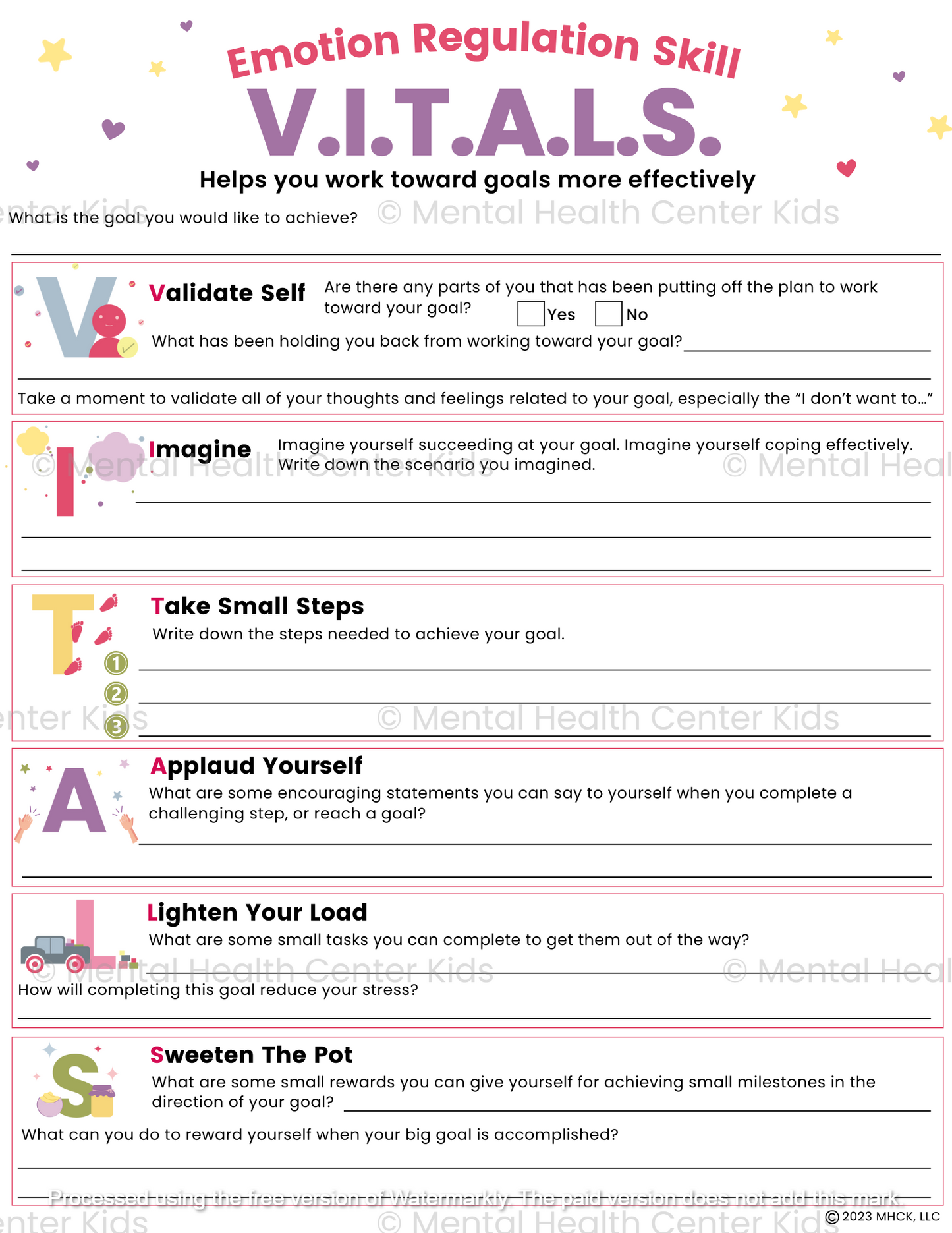 vitals dbt worksheet
