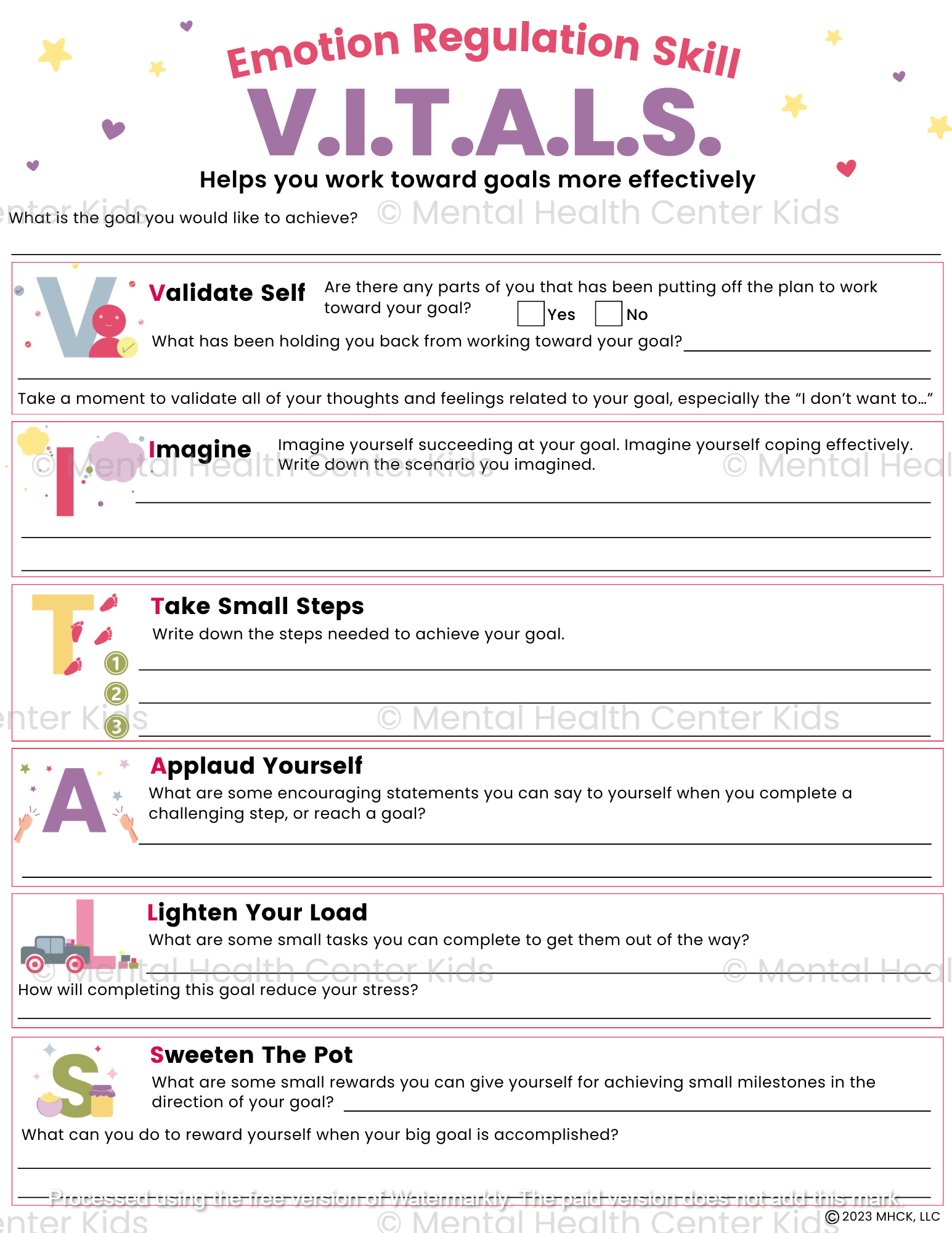 vitals dbt worksheet