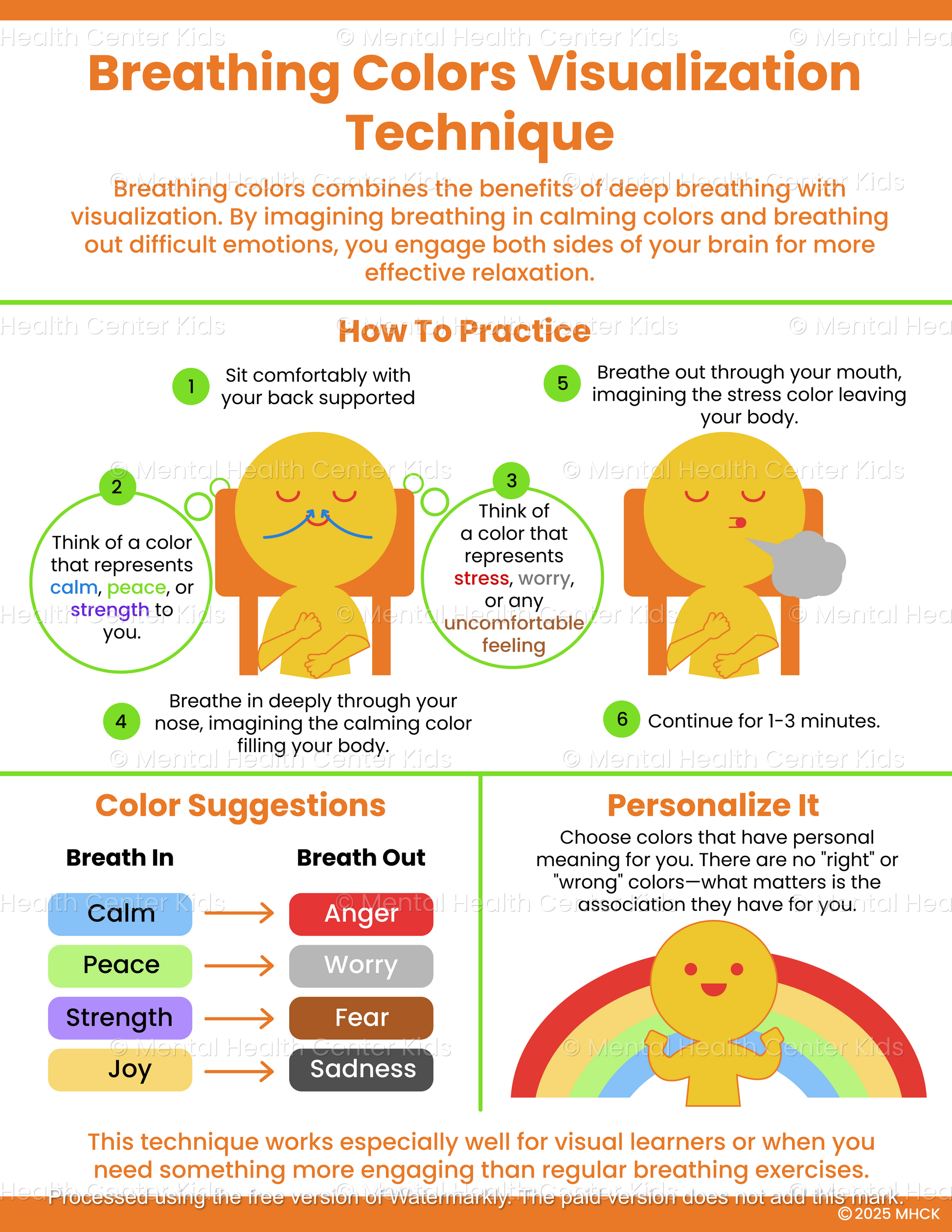 breathing colors visualization technique