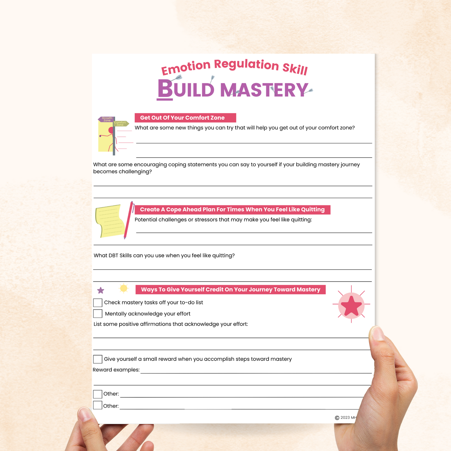 dbt build mastery skill worksheet
