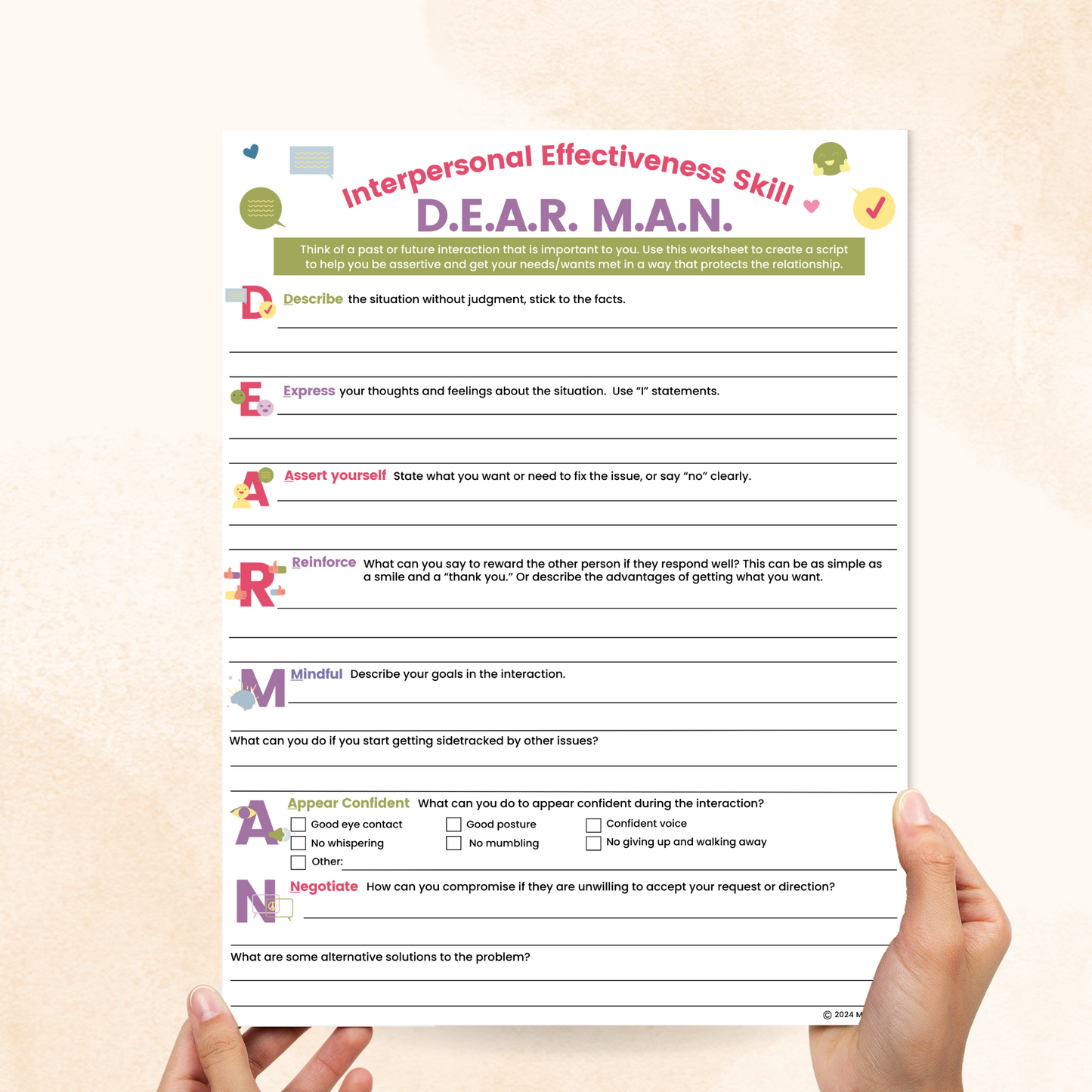 dear man dbt worksheet