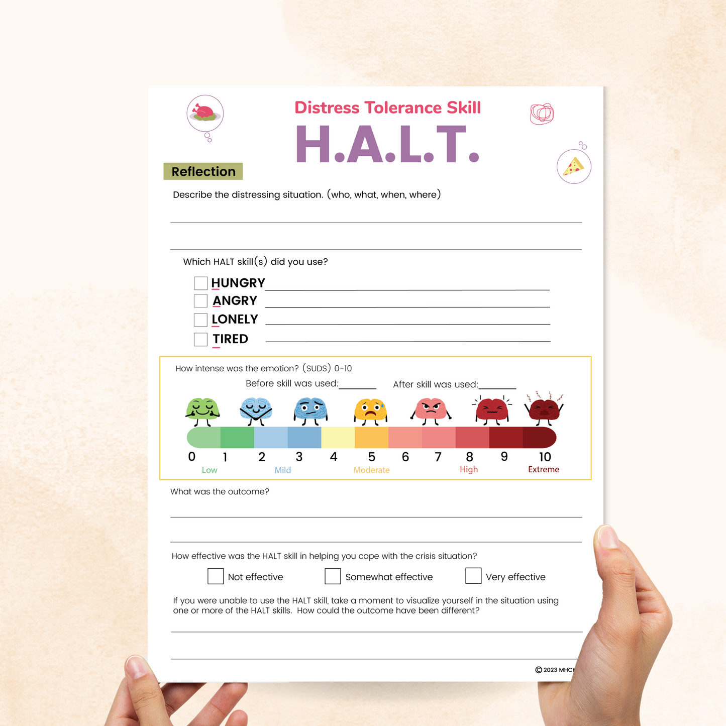 halt acronym worksheet