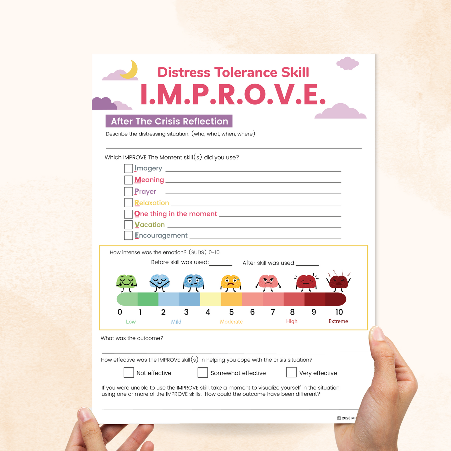 dbt improve the moment worksheet
