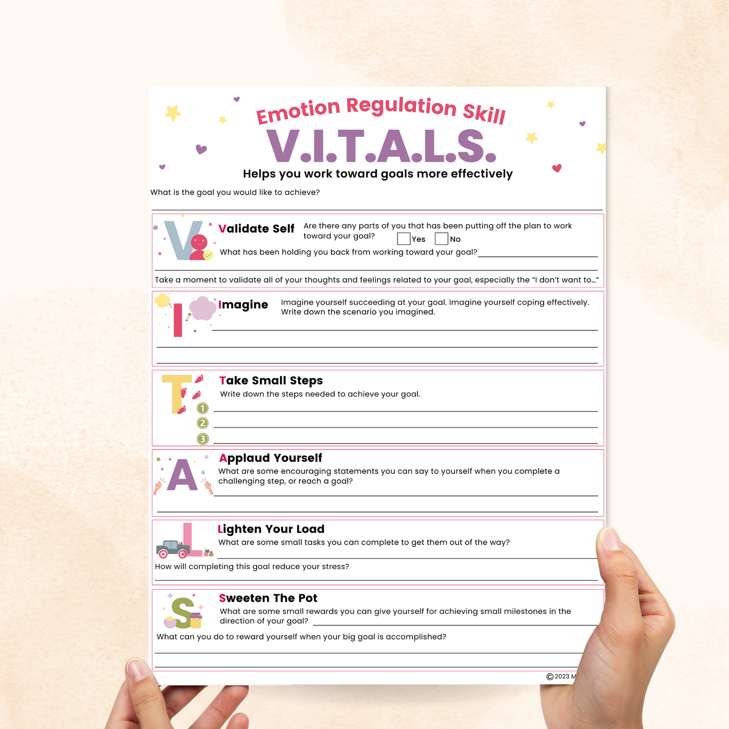 dbt vitals worksheet