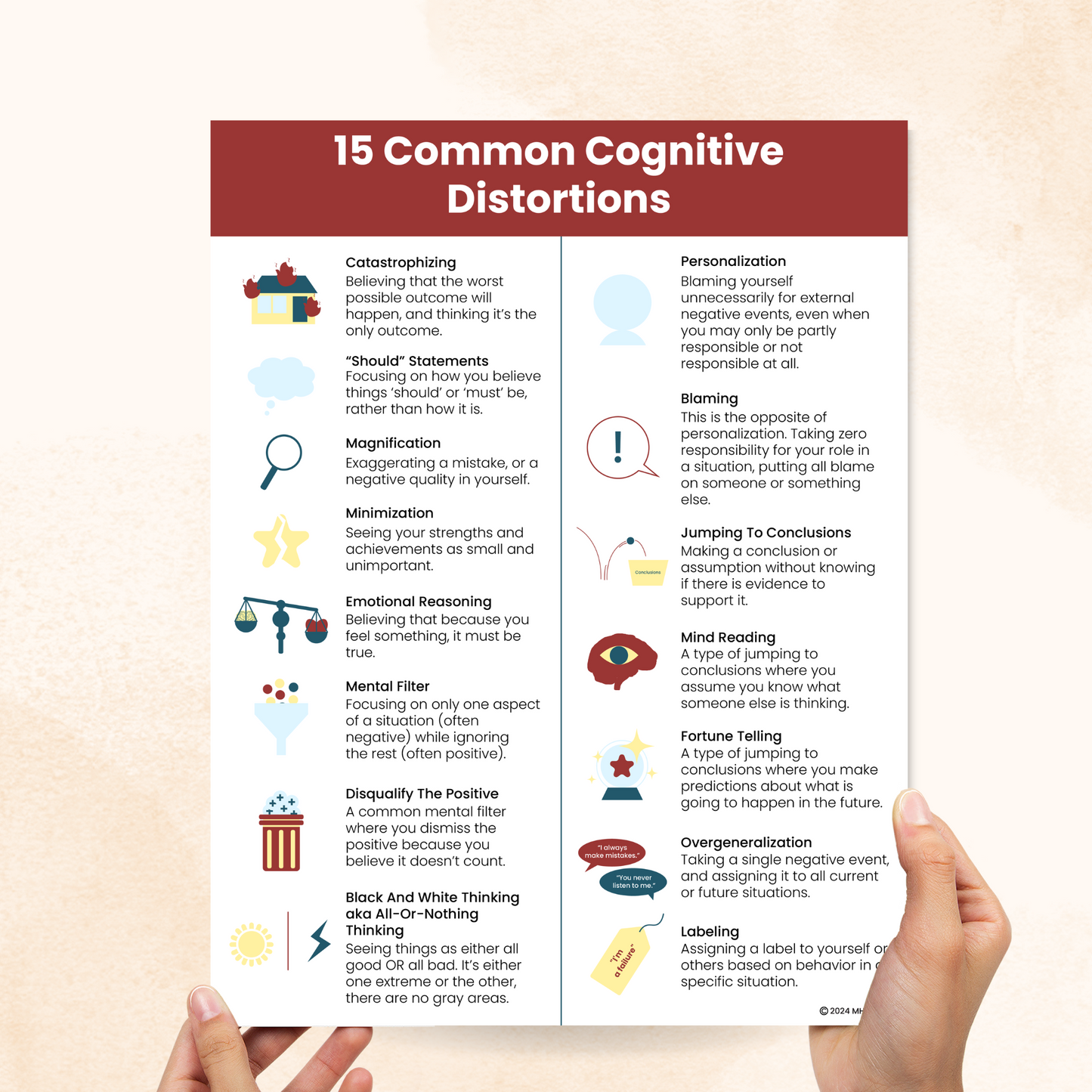 common cognitive distortions pdf