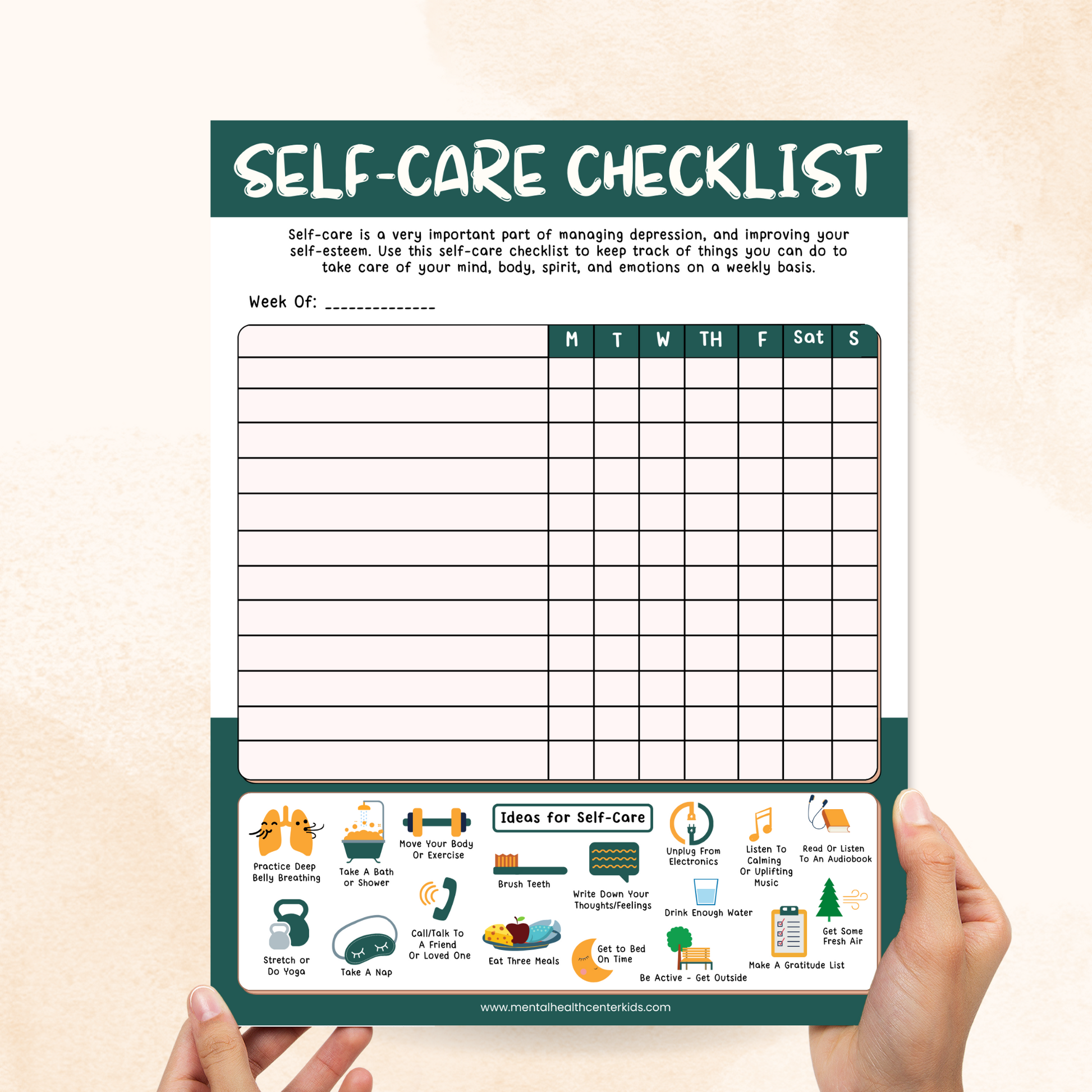 Depression Self-Care Checklist