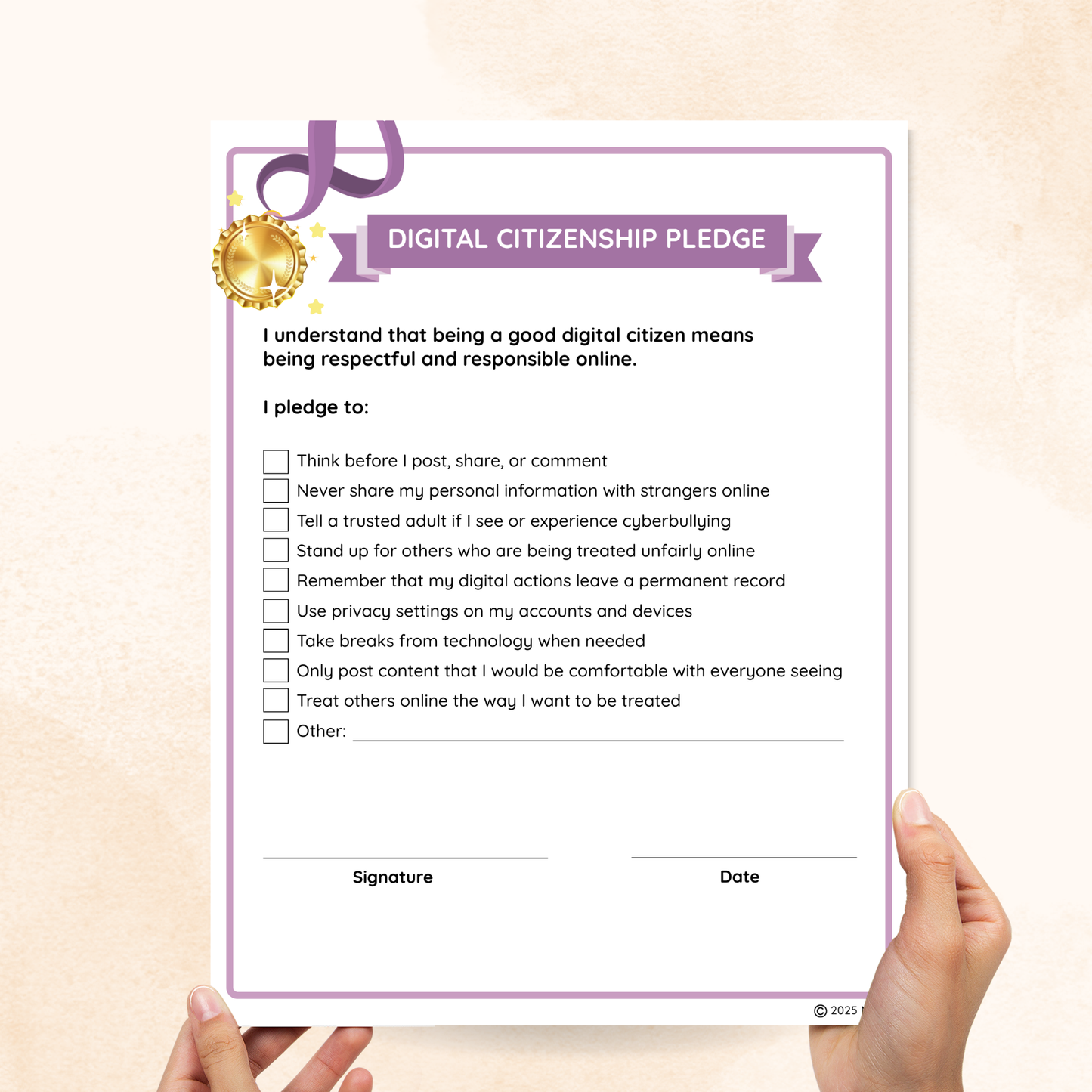 digital citizenship pledge