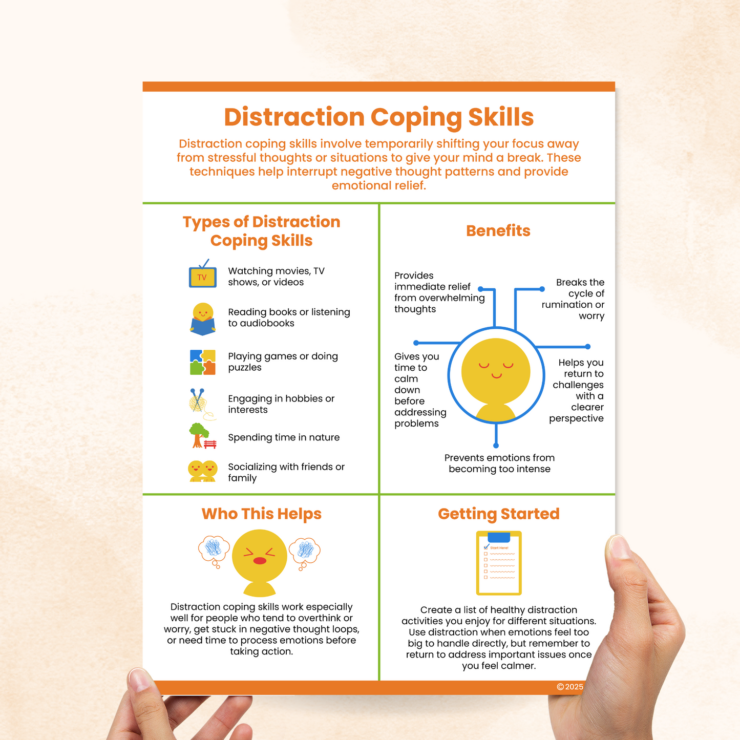 distraction coping skills
