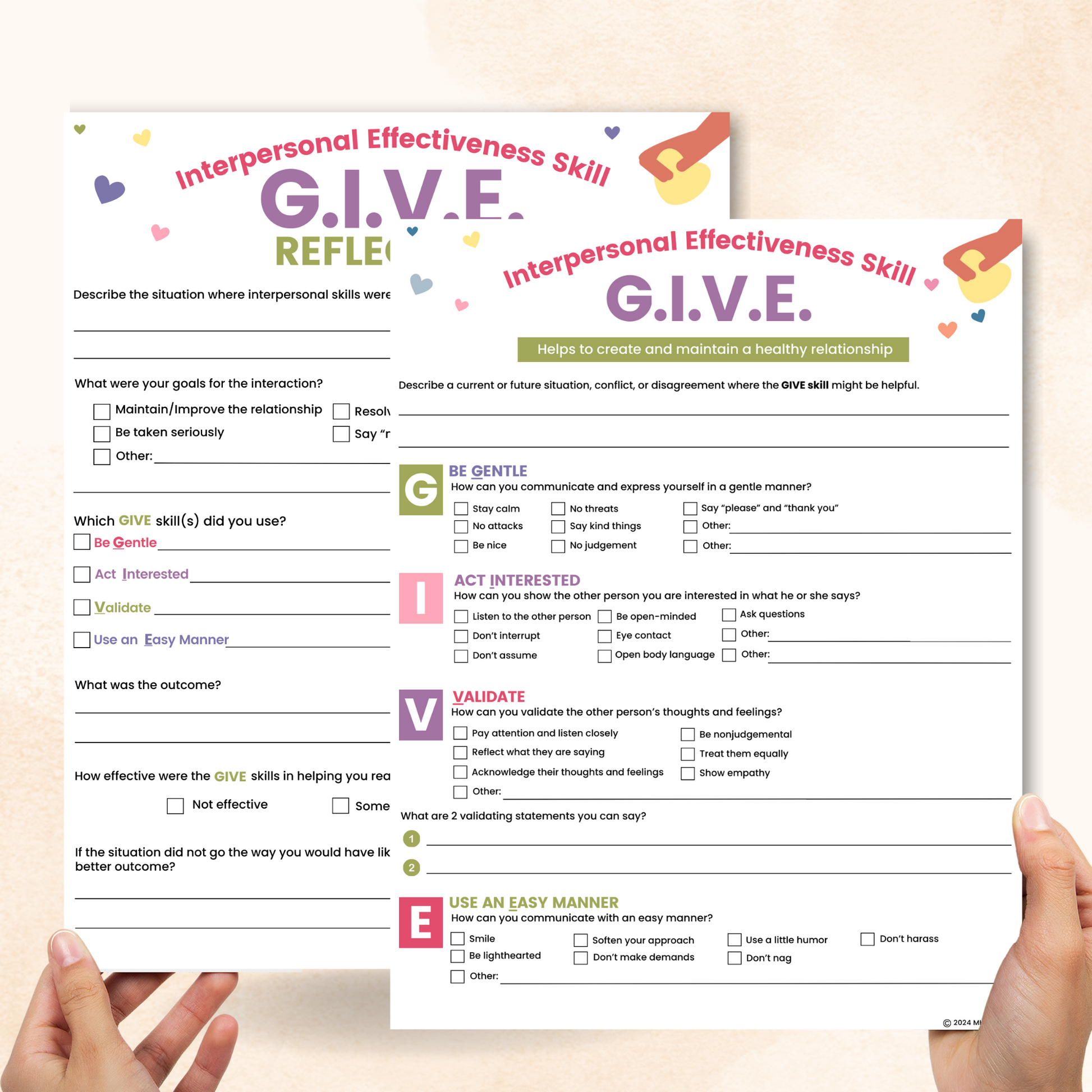 dbt give skill worksheet