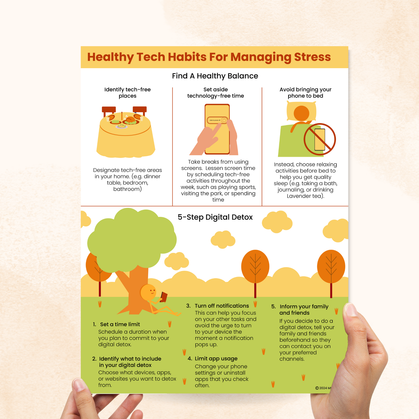 healthy tech habits for managing stress