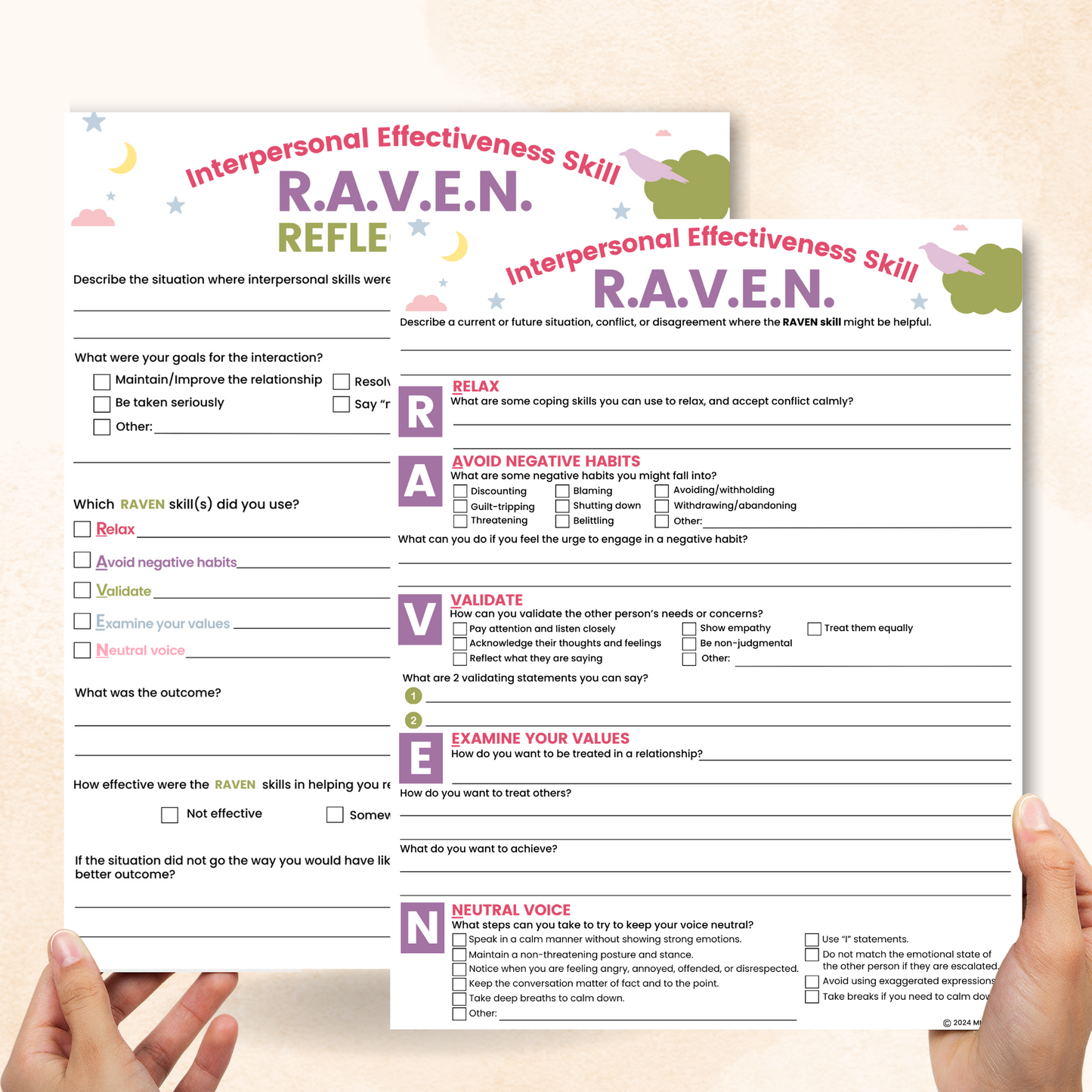 dbt raven worksheet