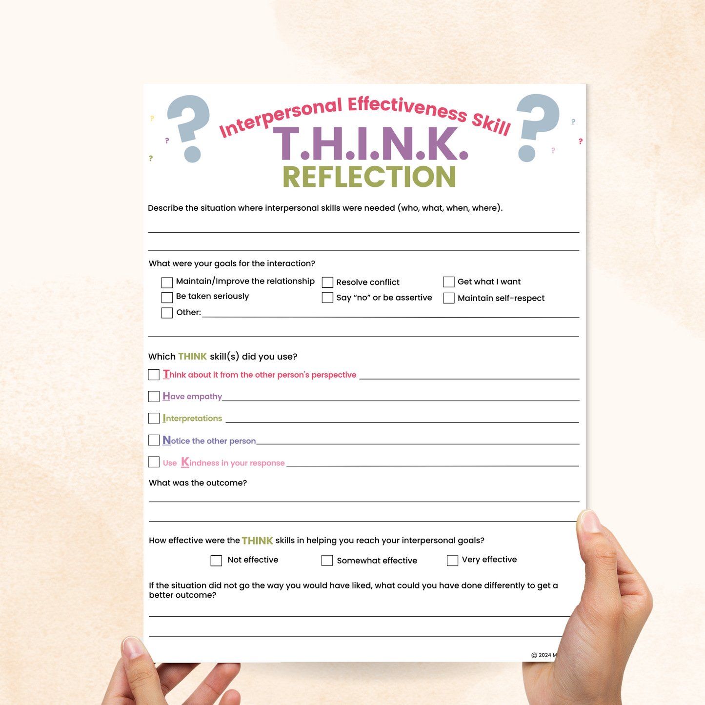 think dbt worksheet