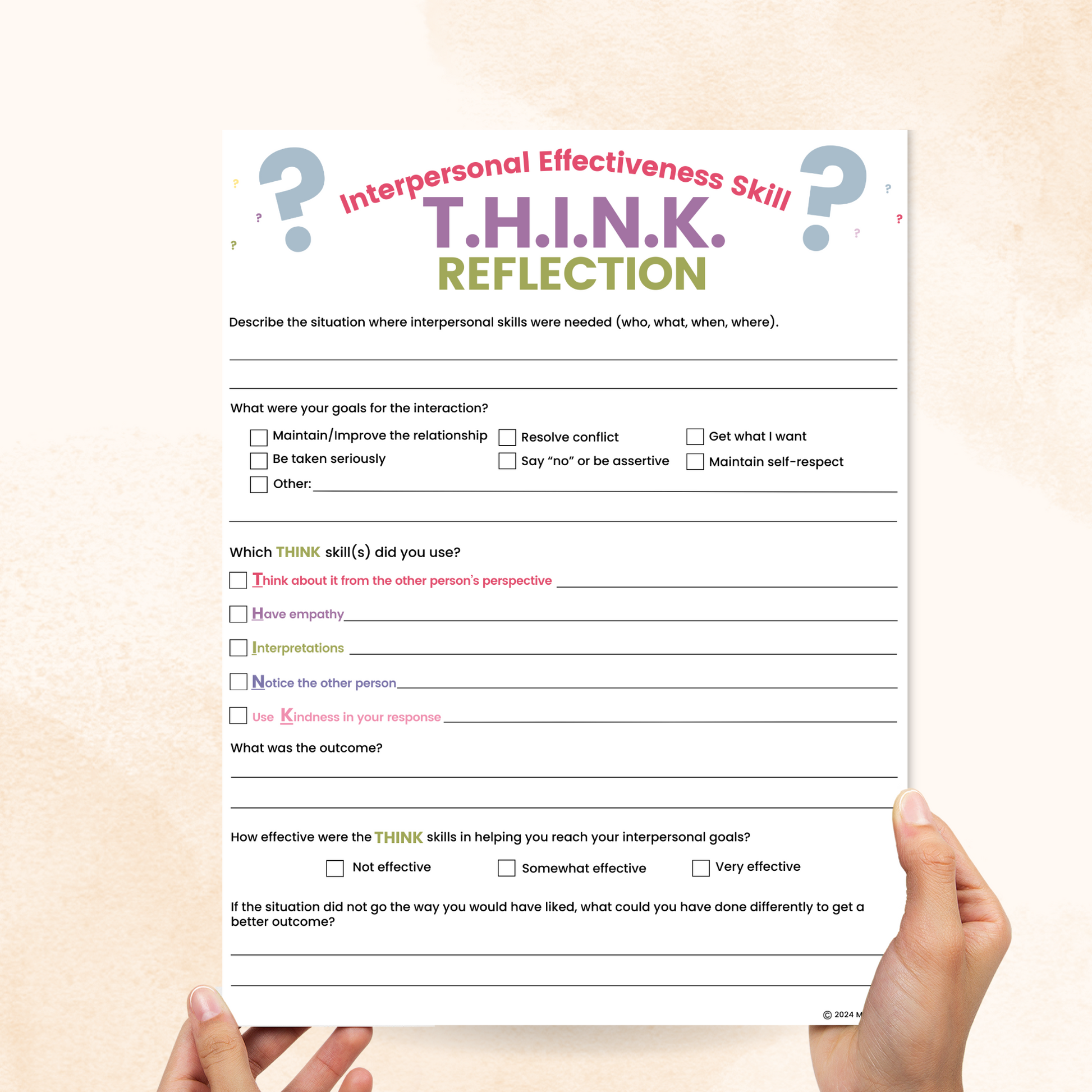 think dbt worksheet