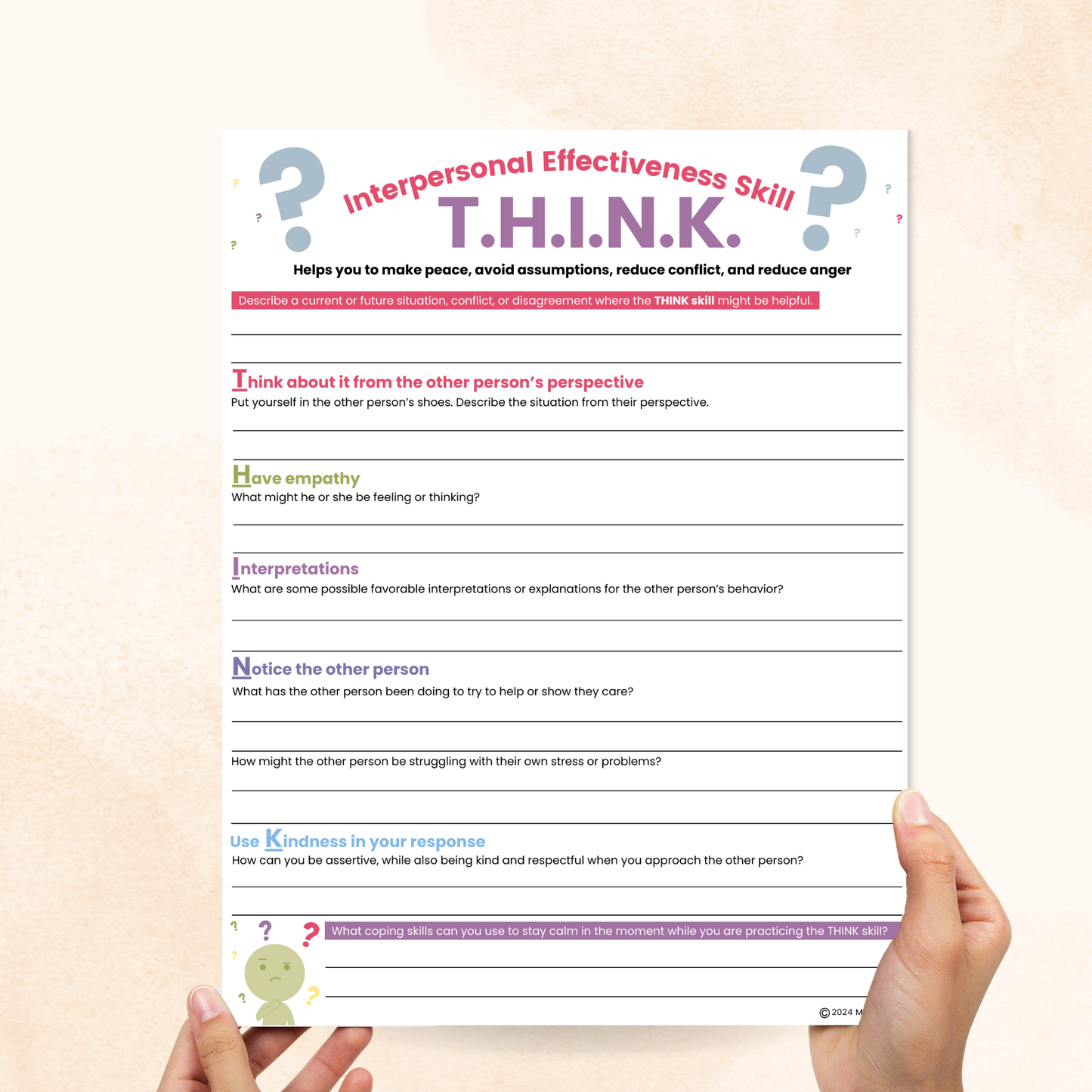 think skill dbt worksheet