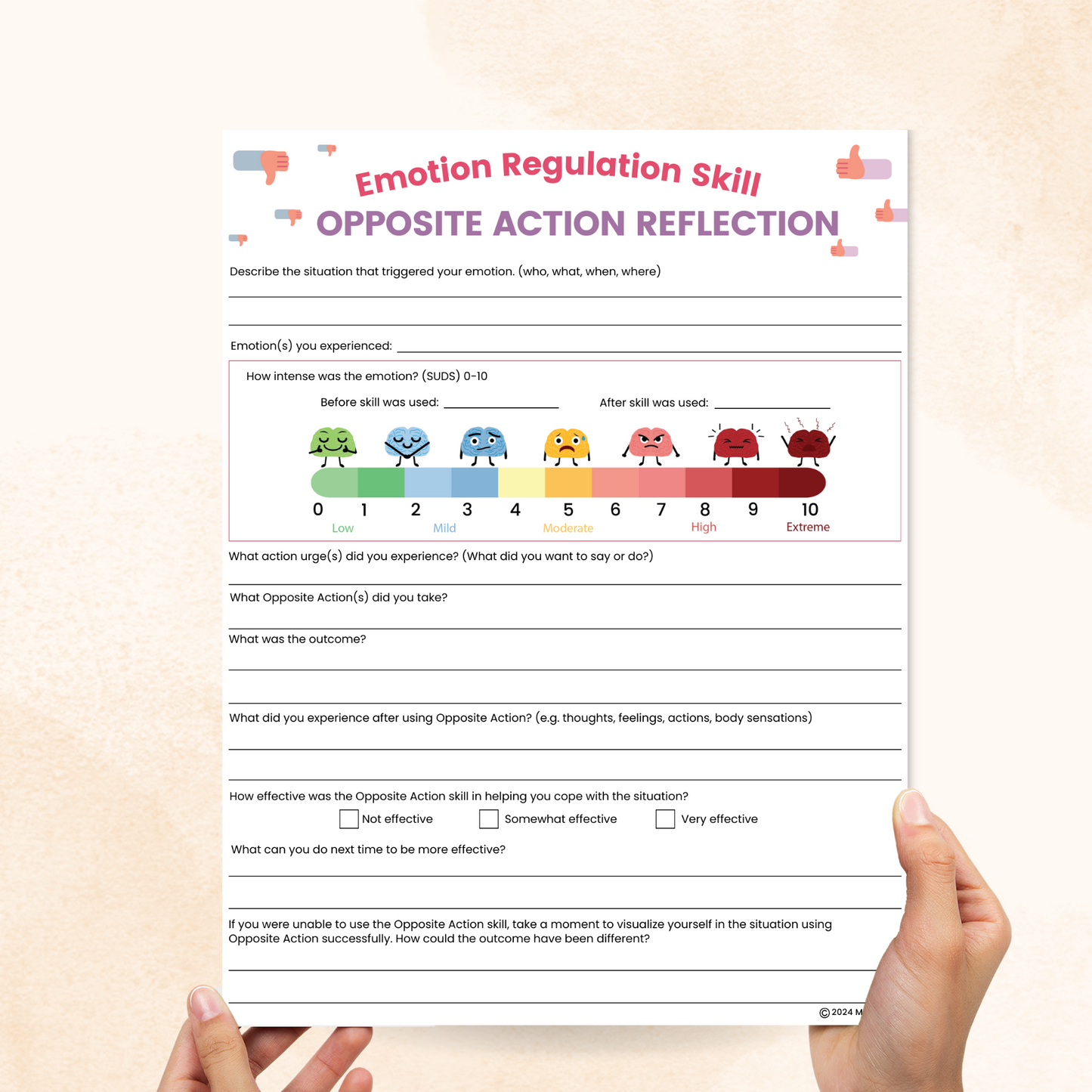 opposite action dbt skill worksheet