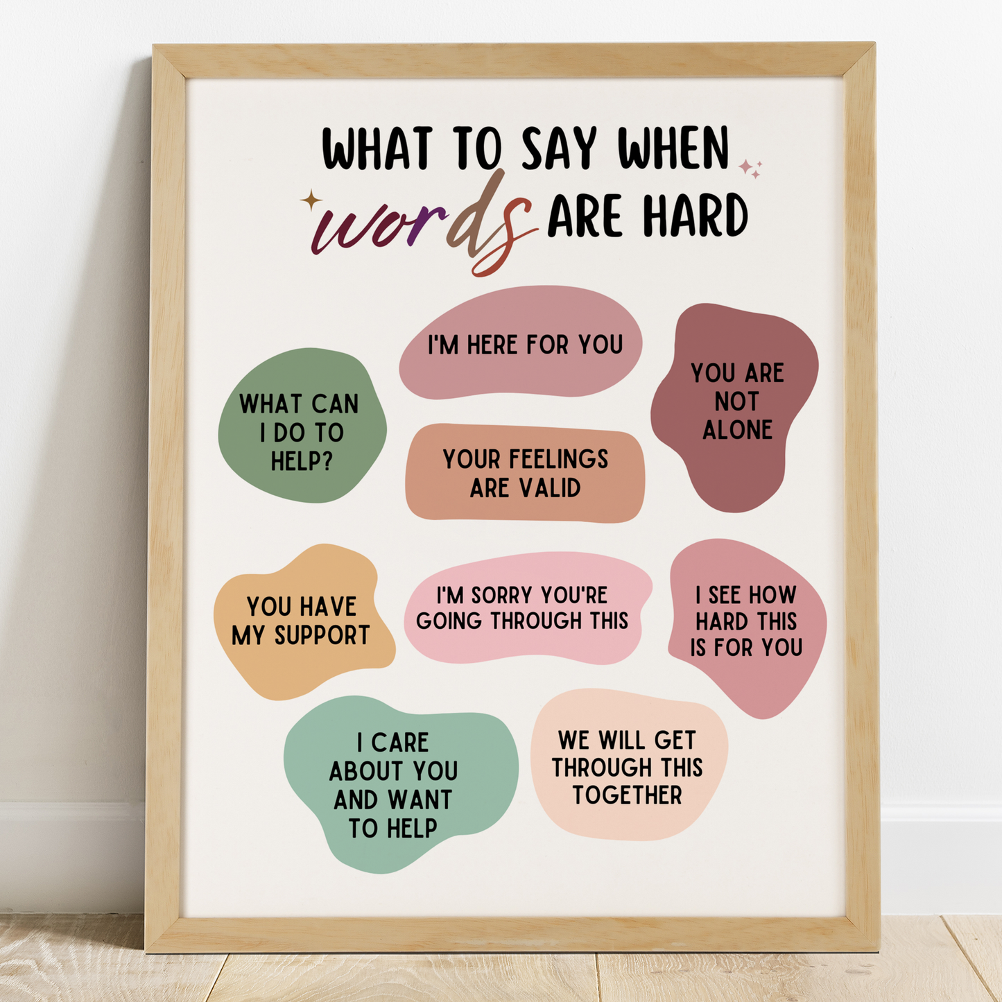 What to Say When Words are Hard
