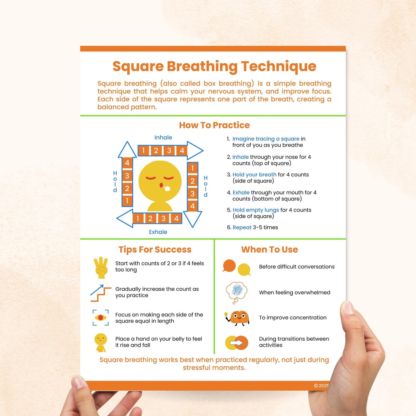 square breathing technique