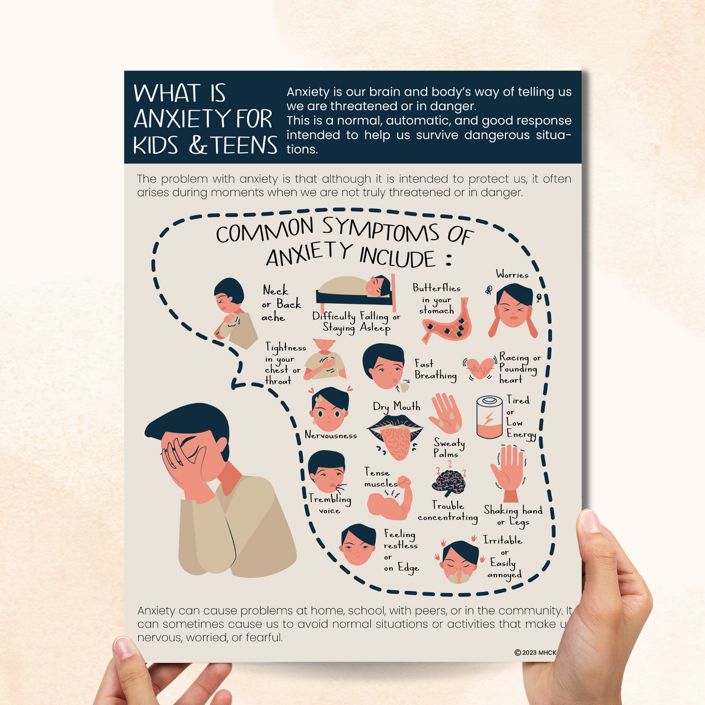 What is Anxiety Printable for Kids and Teens