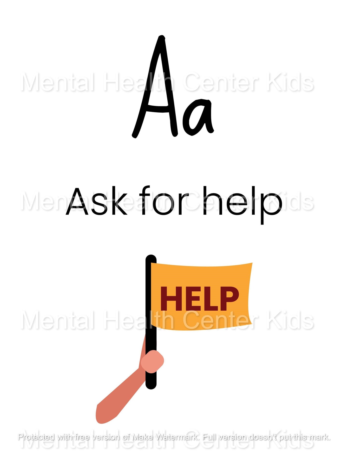 Alphabet Line for Classroom, Bedroom, and Counseling Office Coping Skills Alphabet