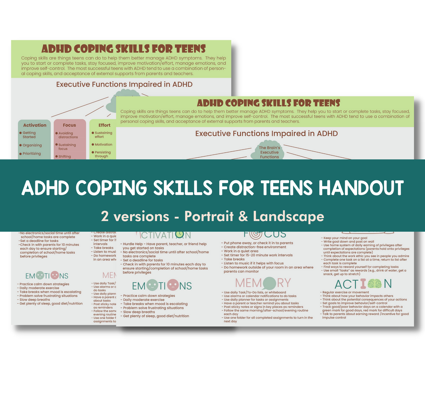 ADHD Infographic Handouts