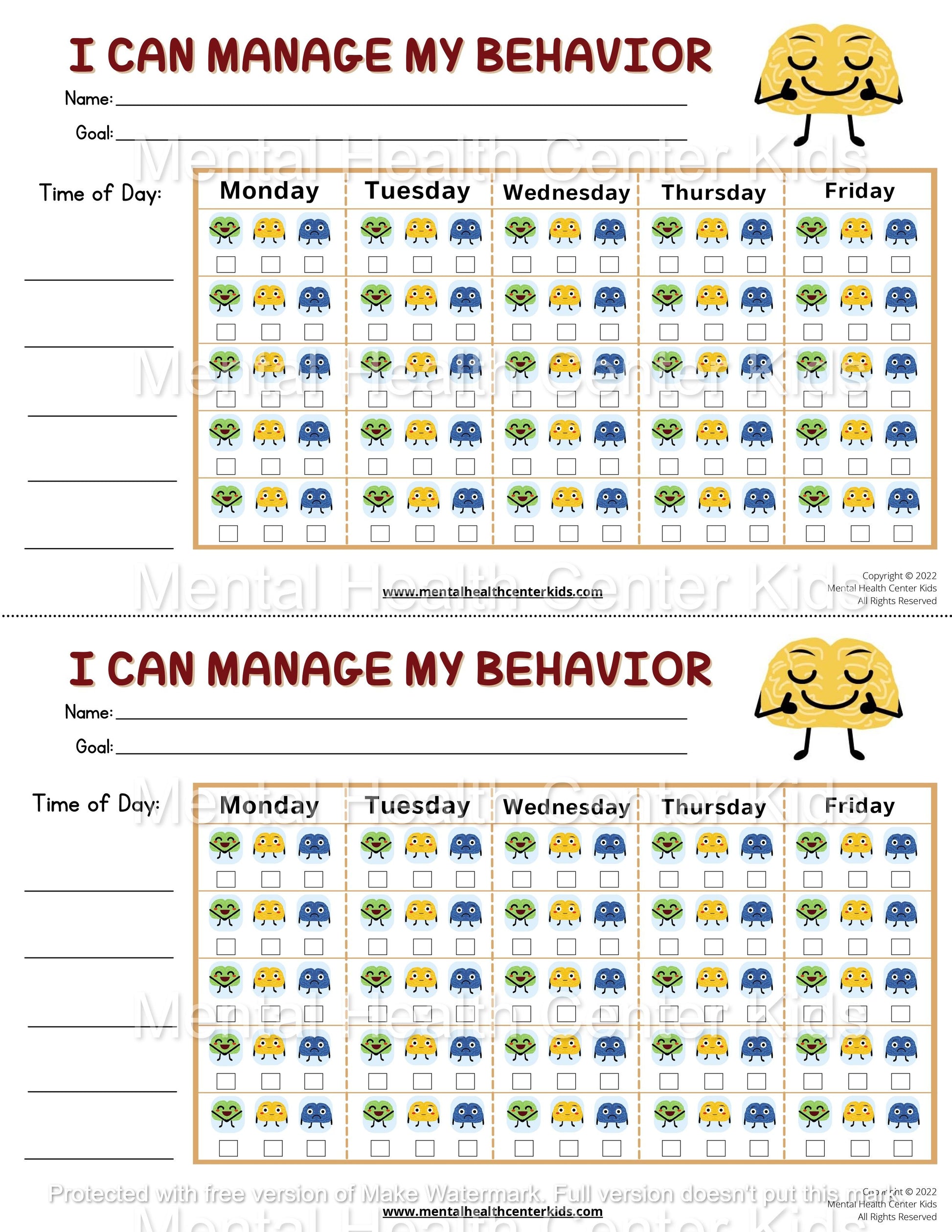I Can Manage My Behavior
