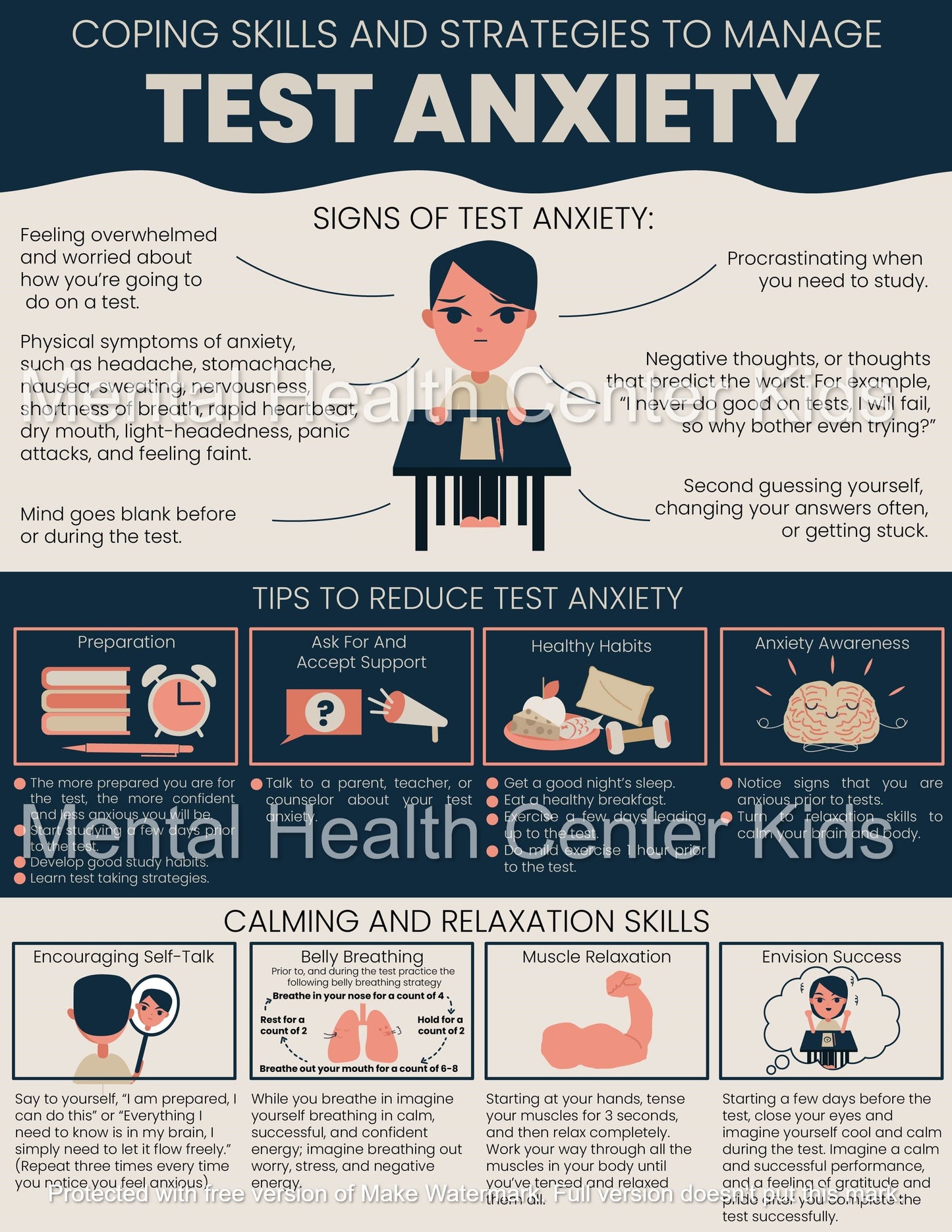 test anxiety coping skills