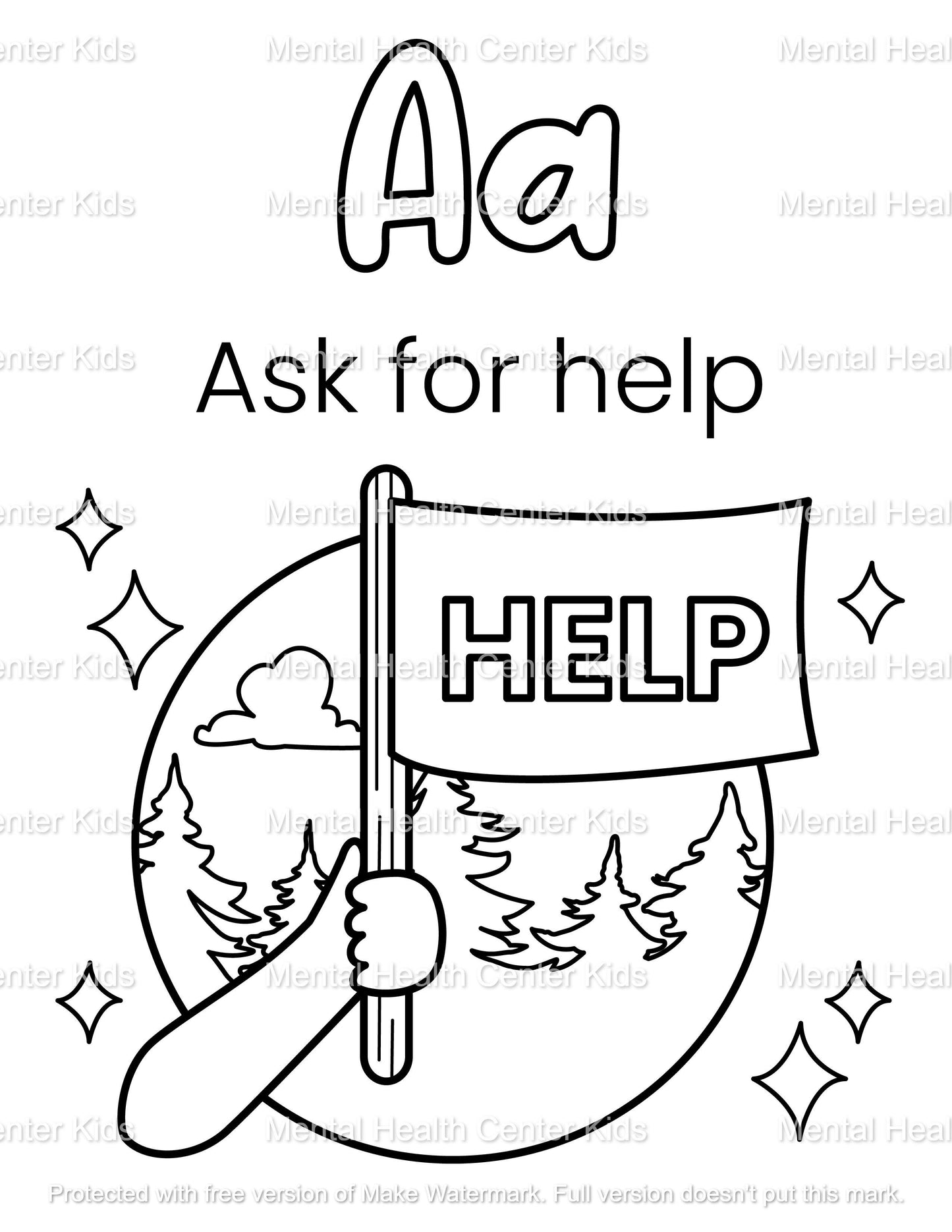 alphabet coloring book