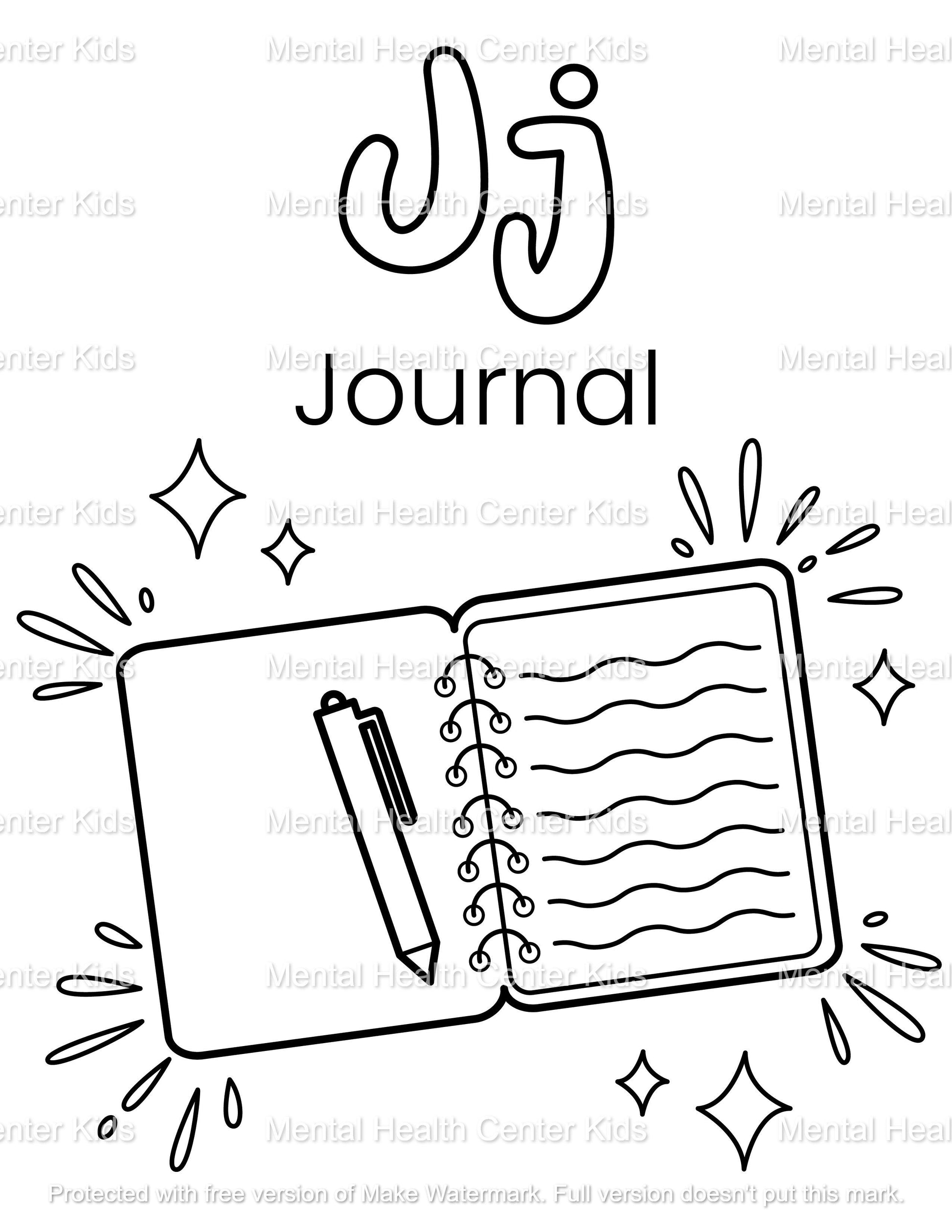 alphabet coloring book
