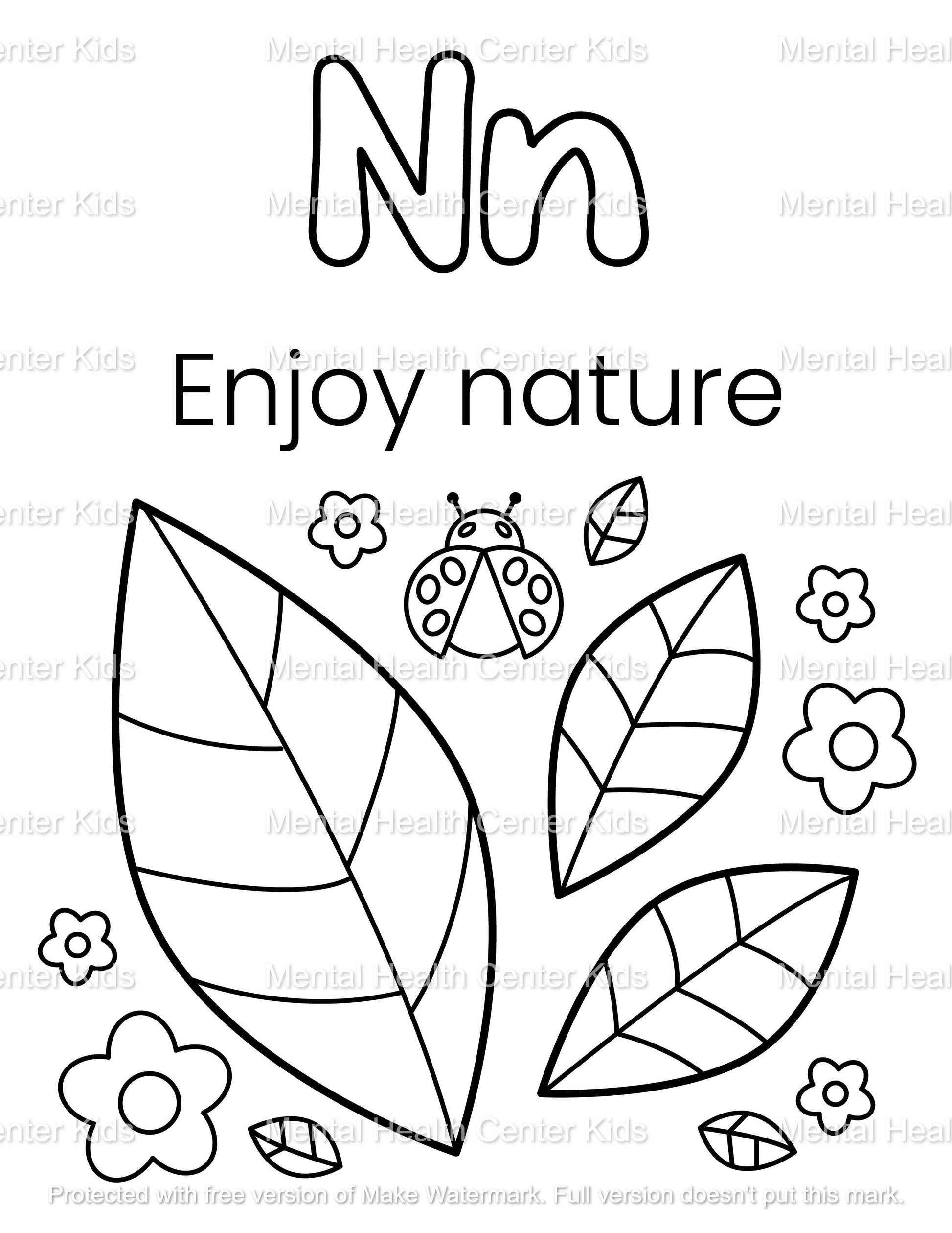 alphabet coloring book